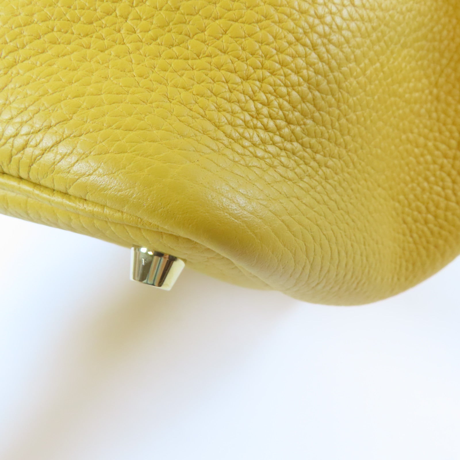 HERMES 【激減優惠】Taurillon Clemence皮革Picotin PM Tote Bag 金扣手挽袋Jaune Ambre