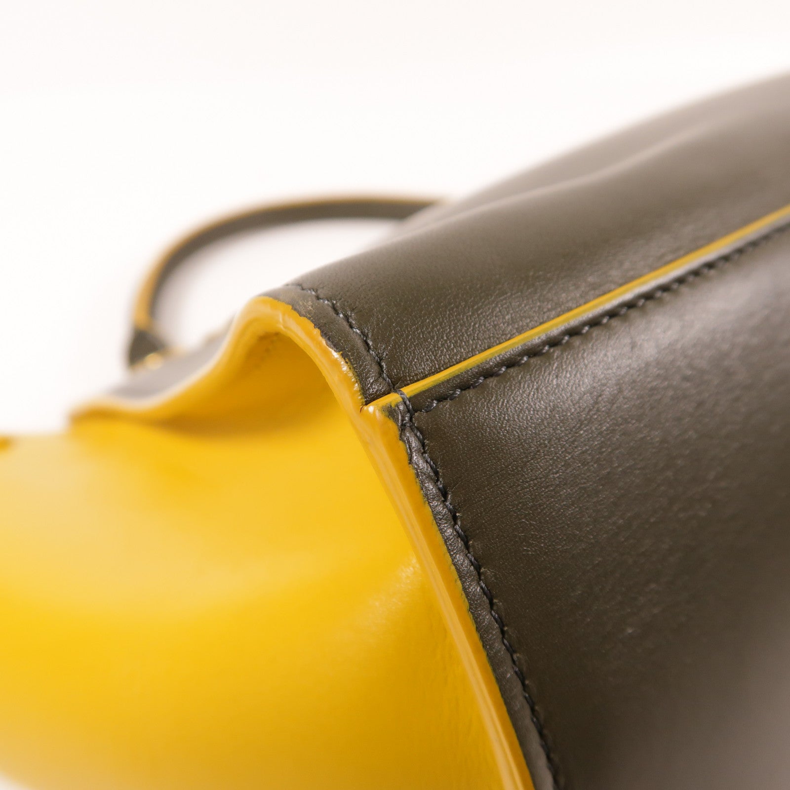 CELINE 牛皮皮革Trapeze金扣手挽肩背兩用袋