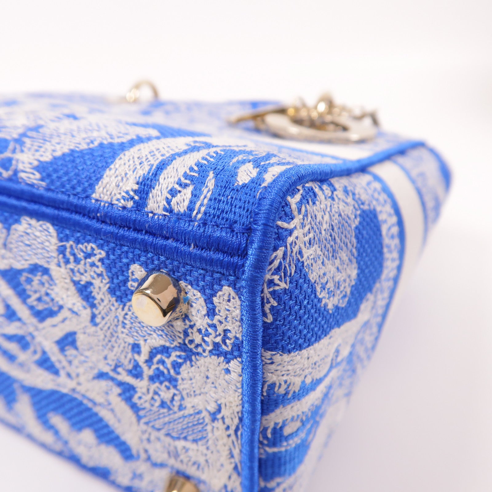 Dior 【激減優惠】帆布Lady D-Lite金扣手挽肩背兩用袋