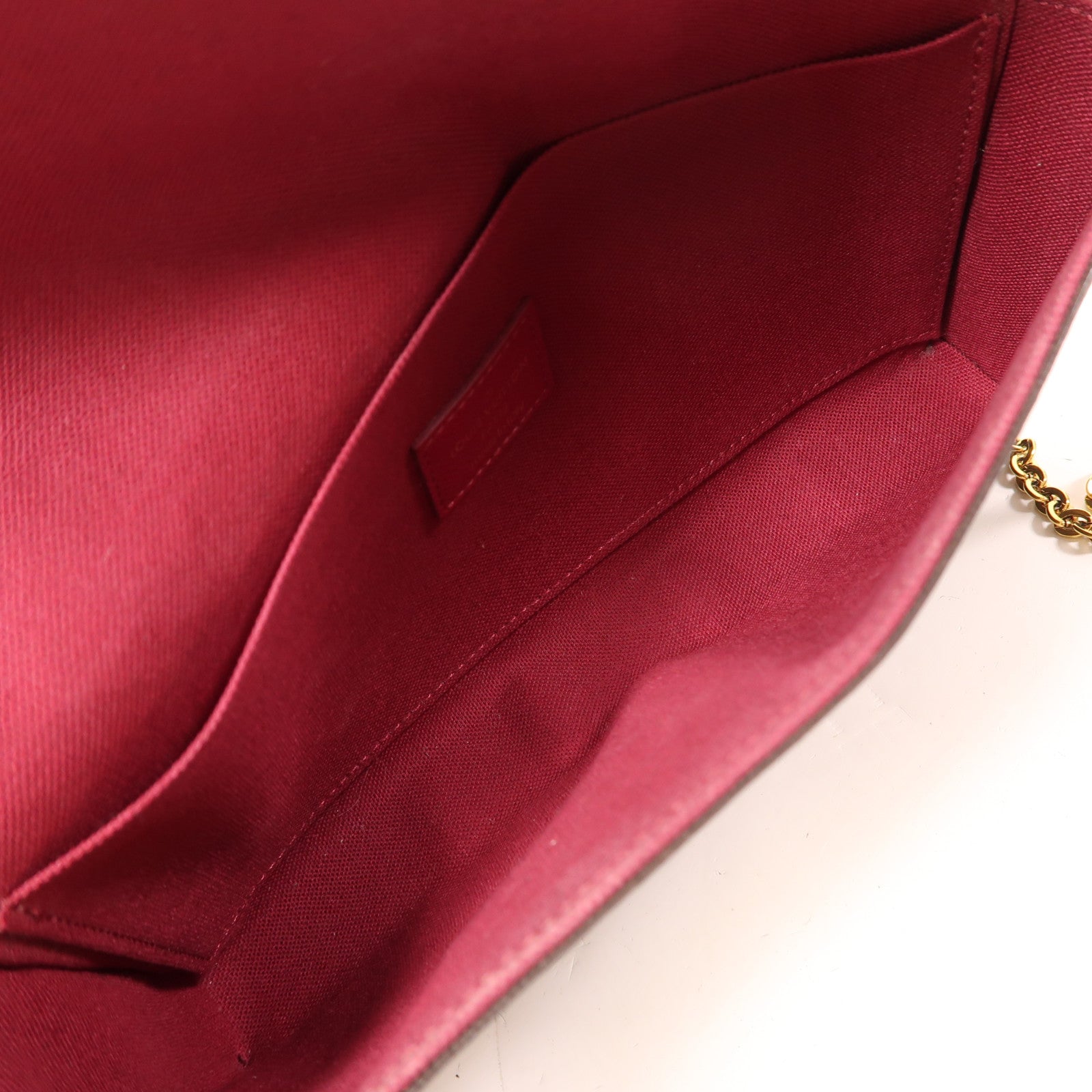 LOUIS VUITTON Monogram Pochette Felicie金扣鏈帶肩背袋