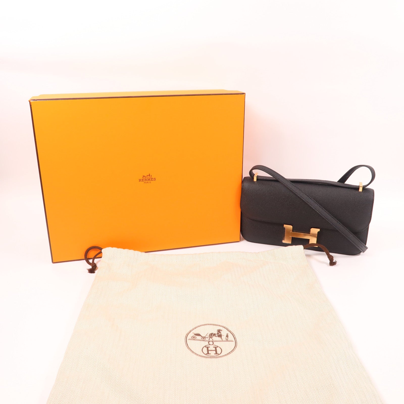 HERMES Epsom皮革Constance Elan肩背袋
