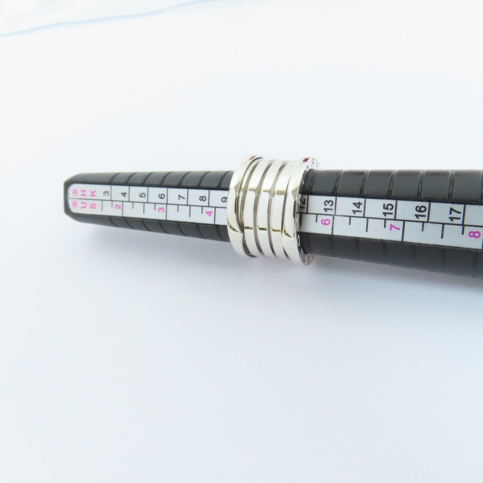 BVLGARI 18K白金B-zero1 5 Band Ring戒指Bvlgari#51/JP#10/US#5.25