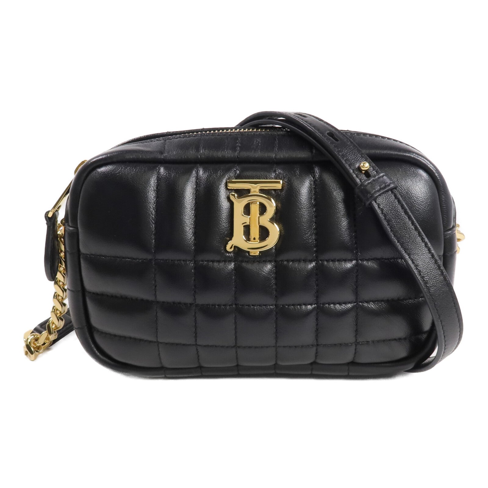 BURBERRY 牛皮皮革Lola金扣肩背袋