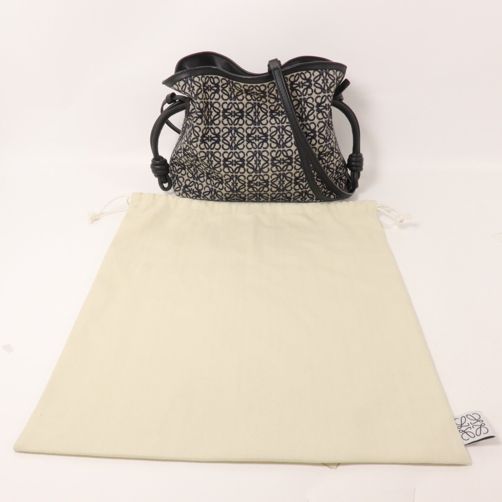 LOEWE 帆布Mini Flamenco肩背袋