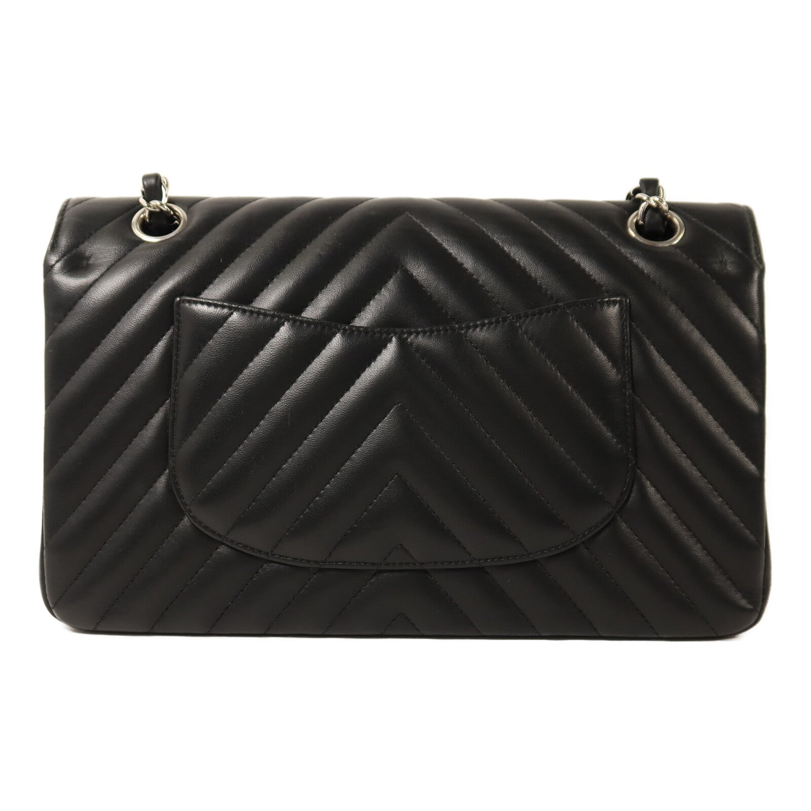 CHANEL 【激減優惠】羊皮皮革Classic 25銀扣鏈帶肩背袋