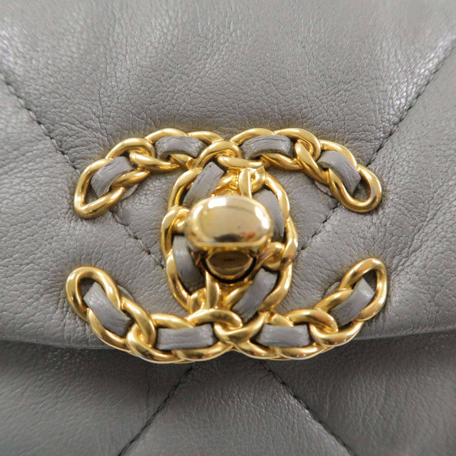 CHANEL 羊皮皮革Chanel 19 Small鏈帶肩背袋