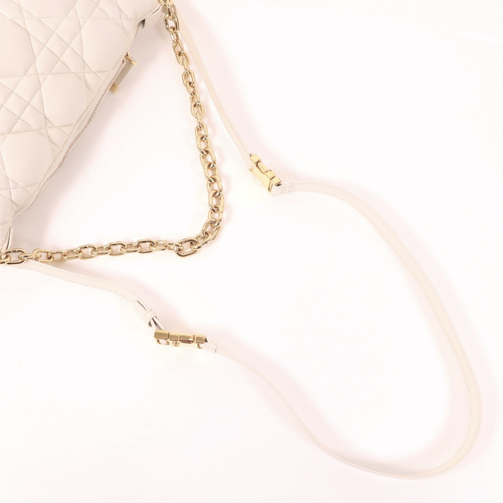 Dior 羊皮皮革Shoulder Bag金扣手挽肩背兩用袋