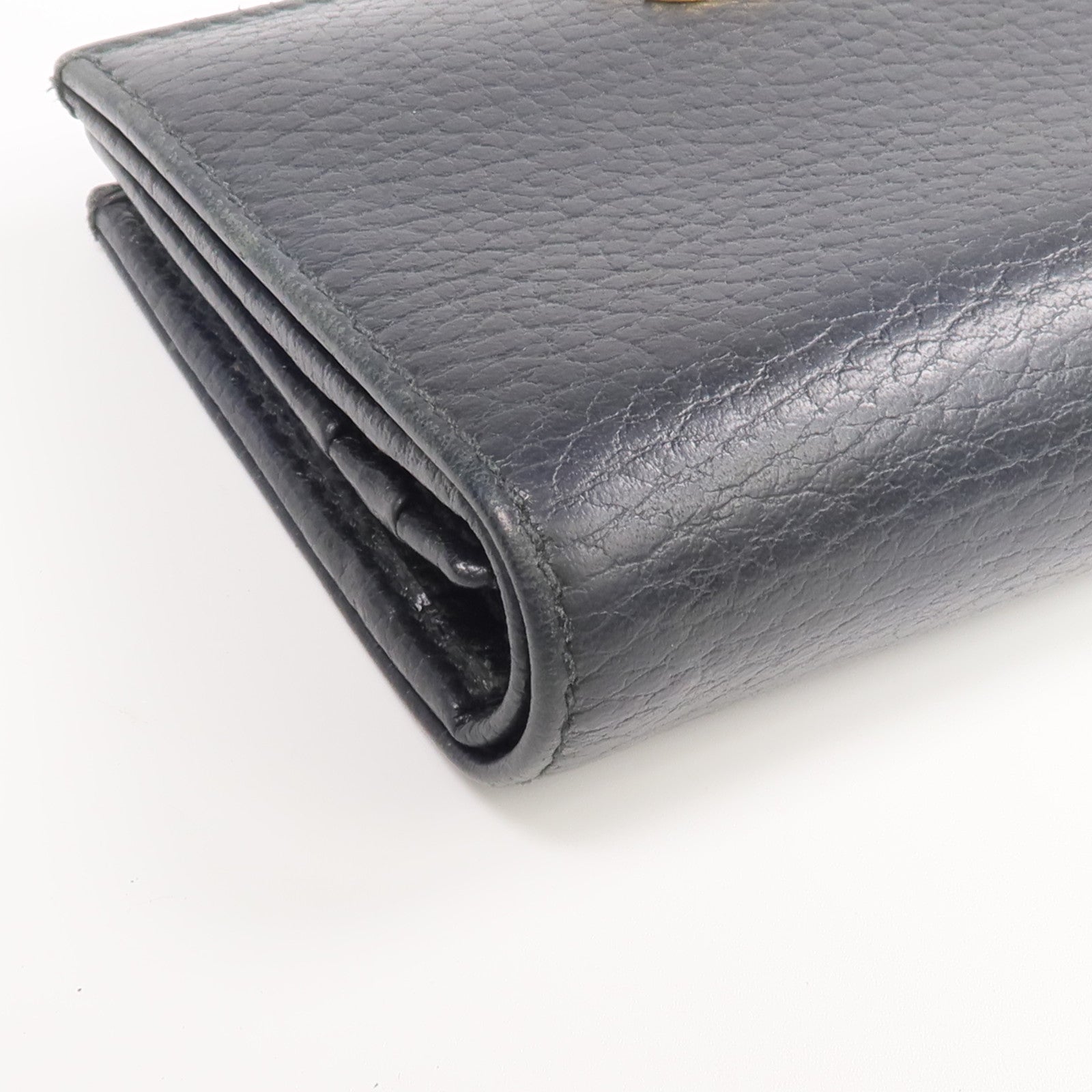GUCCI 牛皮皮革GG Marmont Wallet金扣錢包