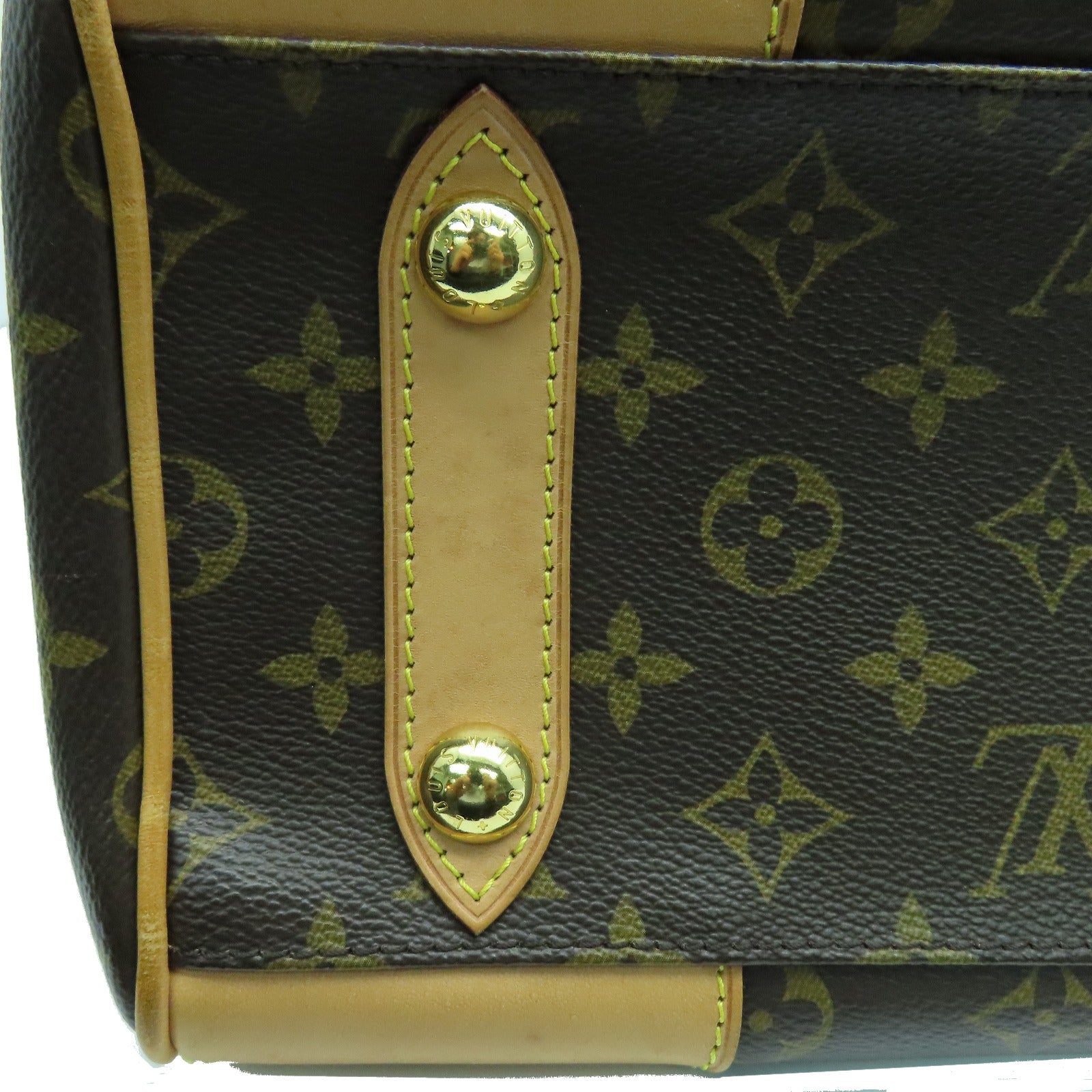 LOUIS VUITTON Mongram Retrio PM 2 Way Shoulder Tote Bag金扣手挽肩背两用袋啡色