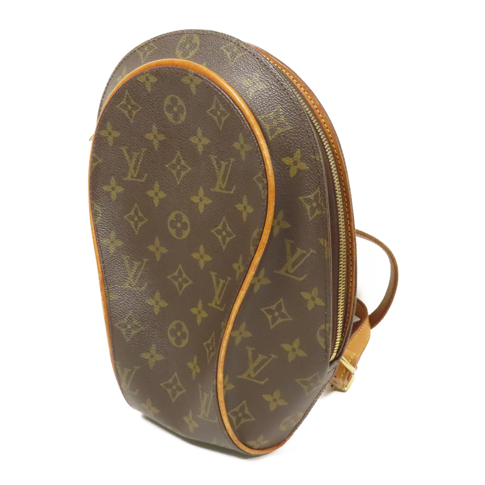 LOUIS VUITTON 【激減優惠】Monogram Ellipse Sac A Dos Backpack金扣背包棕色