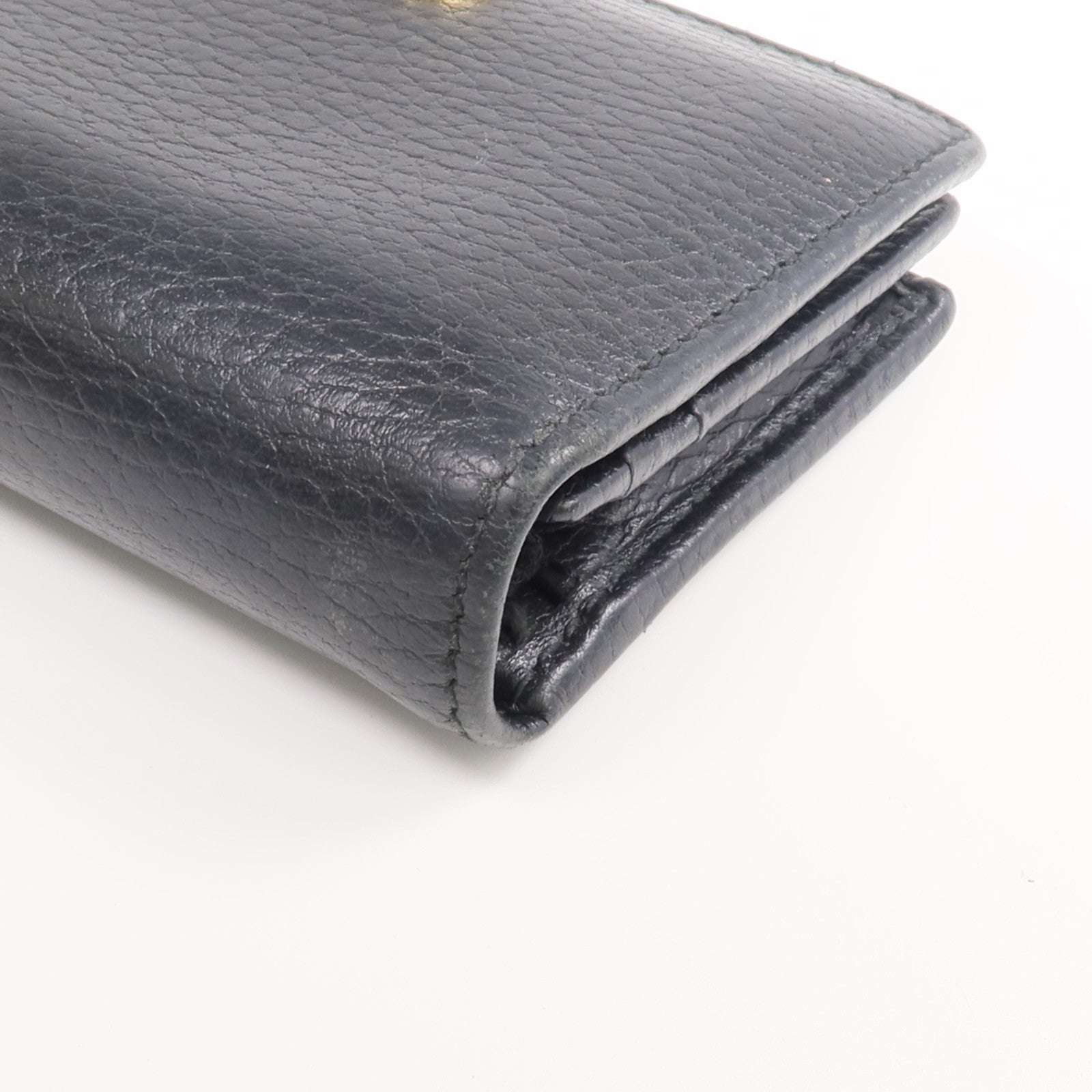 GUCCI 牛皮皮革GG Marmont Wallet金扣錢包