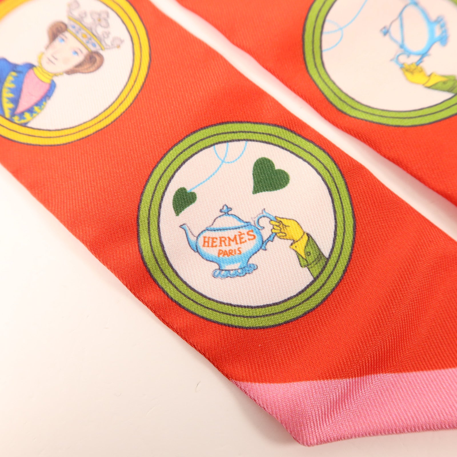 HERMES 絲質Twilly絲巾