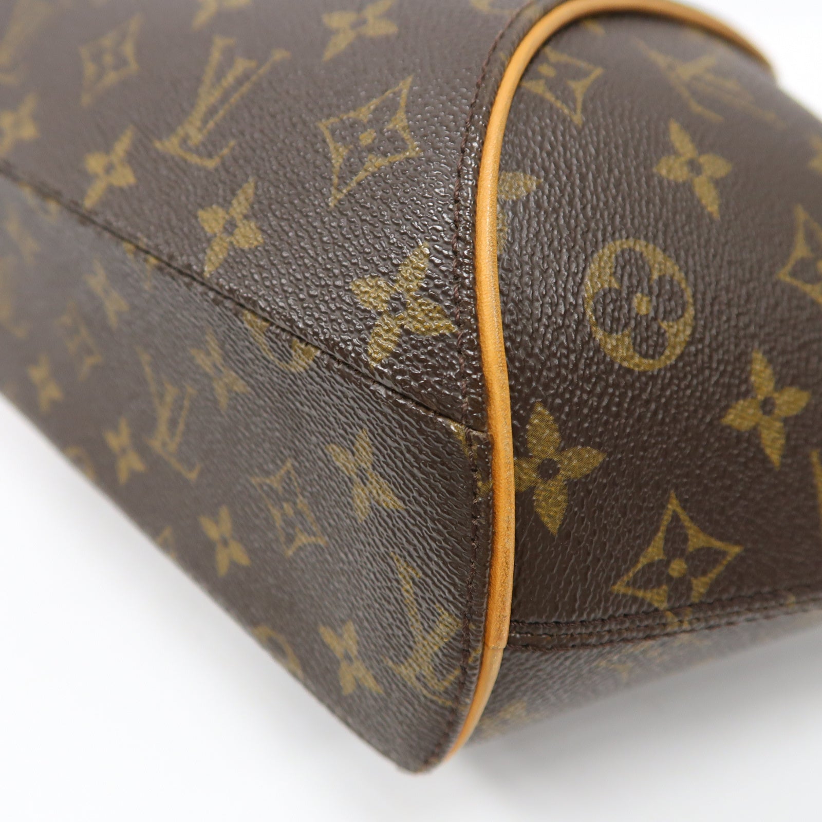 LOUIS VUITTON 【激減優惠】Monogram Elipse MM金扣手挽袋啡色