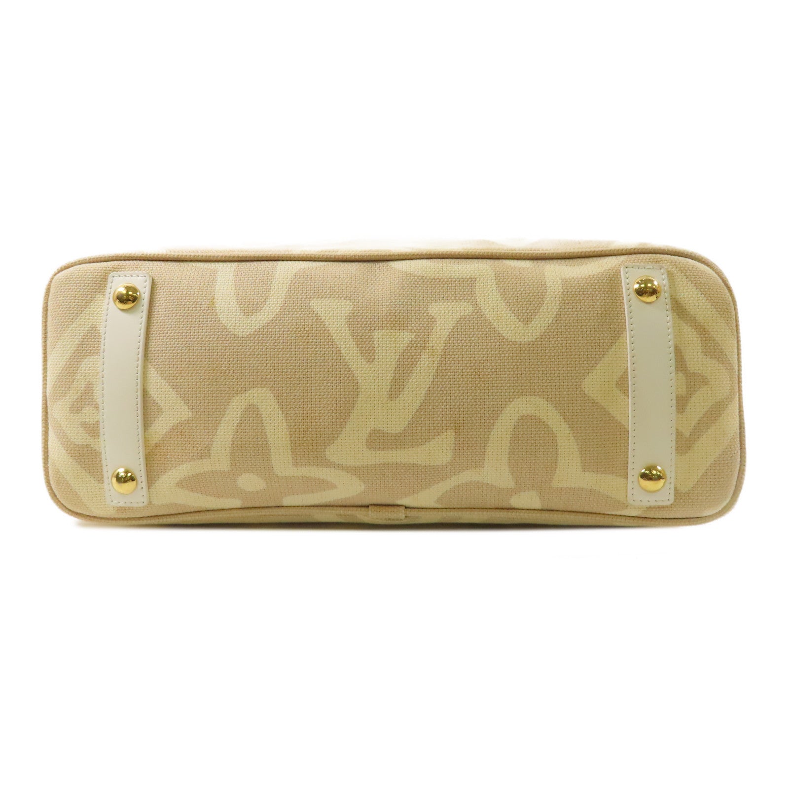 LOUIS VUITTON LV GHW Tahitienne PM Shoulder Tote Bag M95674 Canvas Beige