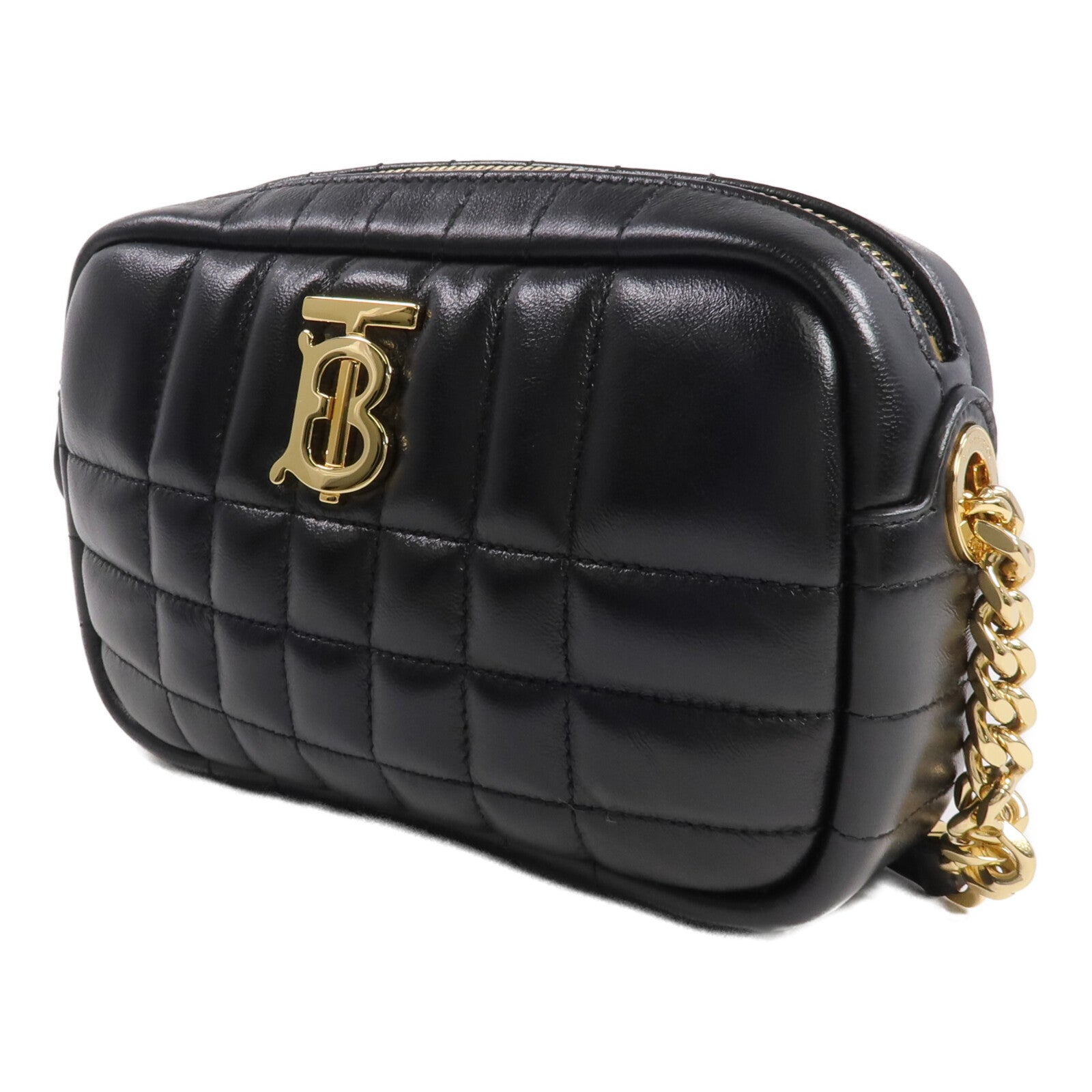 BURBERRY 牛皮皮革Lola金扣肩背袋