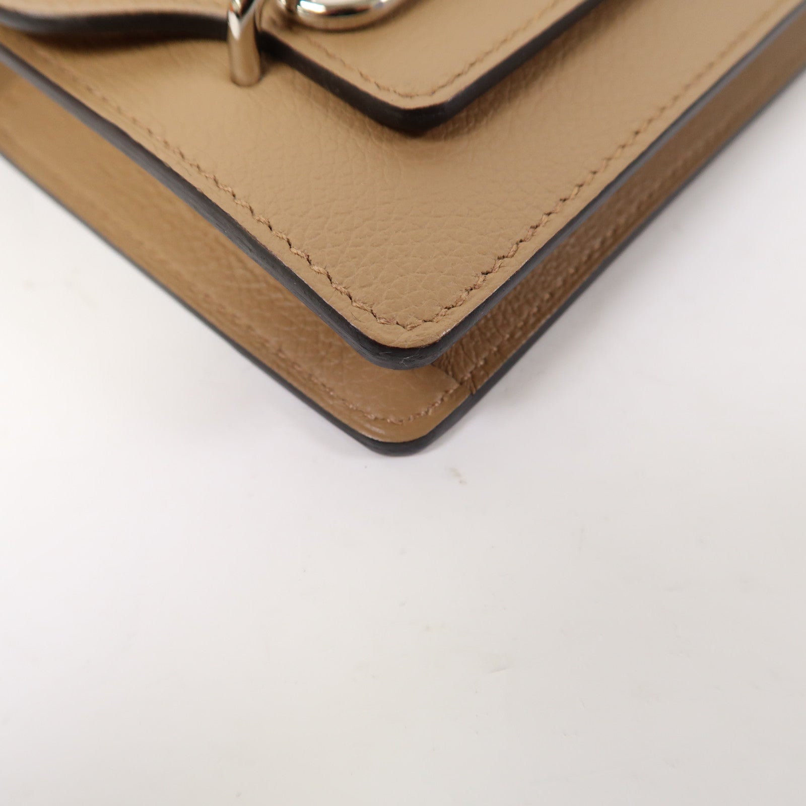 HERMES 【激減優惠】Evercolor皮革Roulis Slim Wallet銀扣錢包淺啡色/黃色