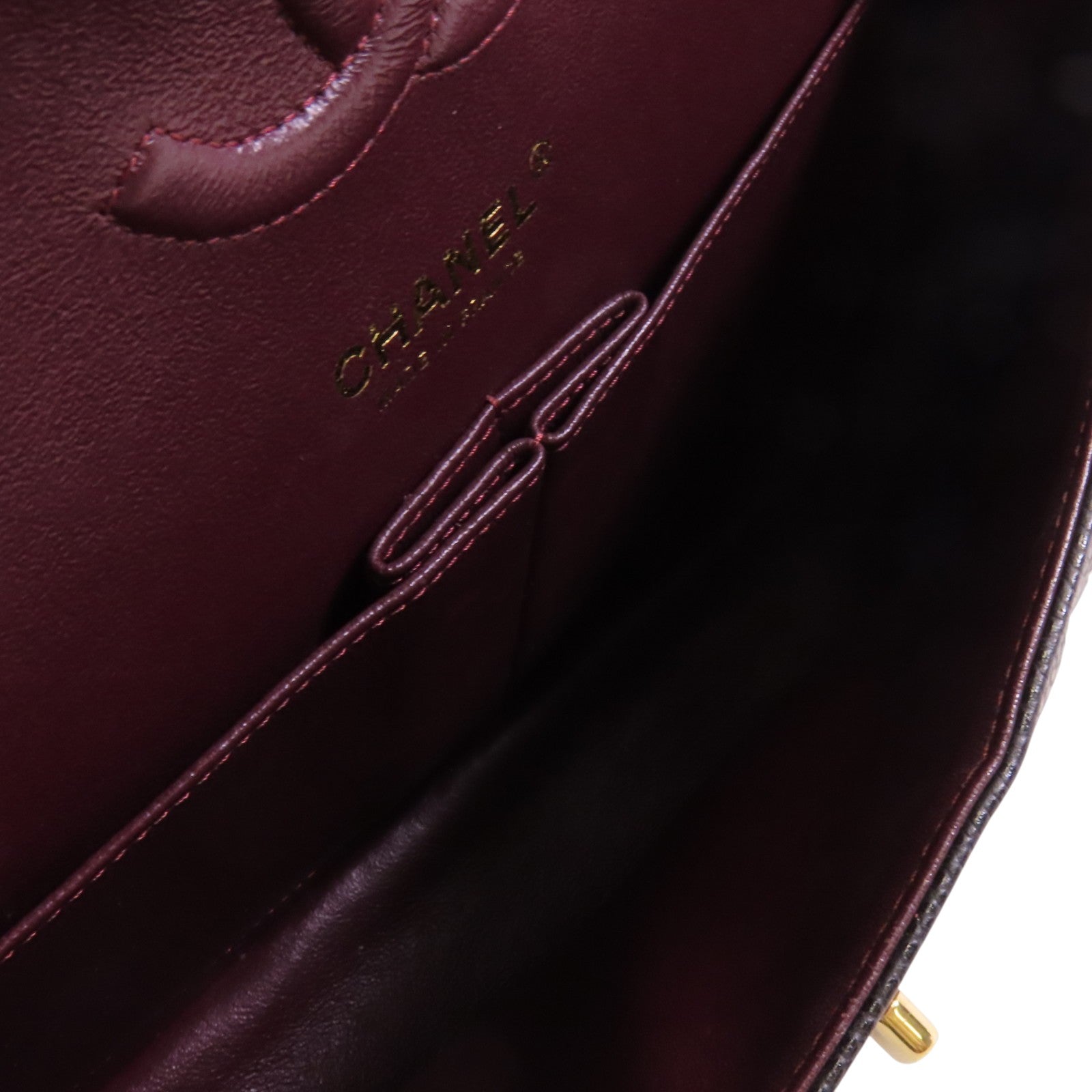 CHANEL 牛皮皮革Classic 25金扣鏈帶肩背袋