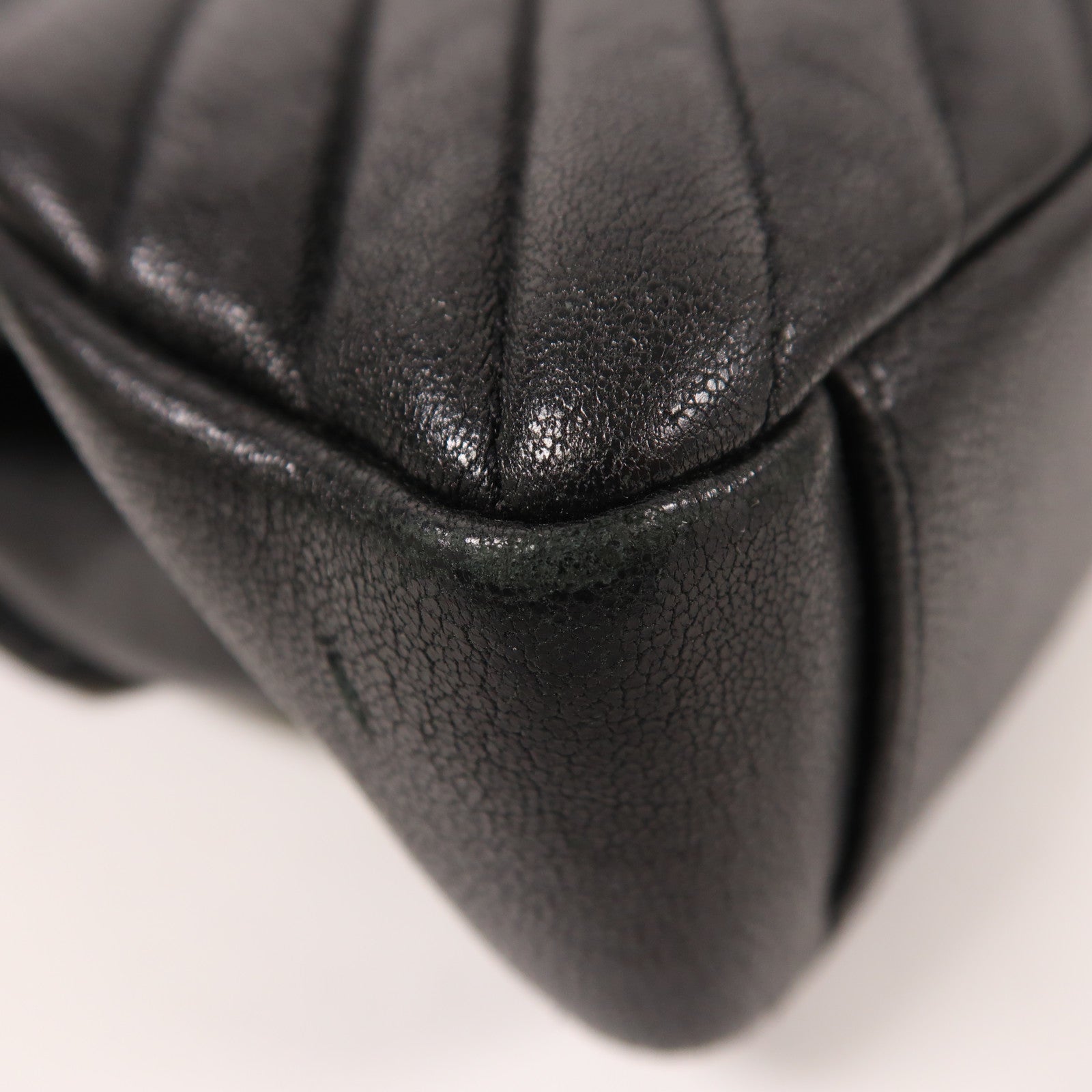 SAINT LAURENT 牛皮皮革Chain Shoulder銀扣手挽肩背兩用袋
