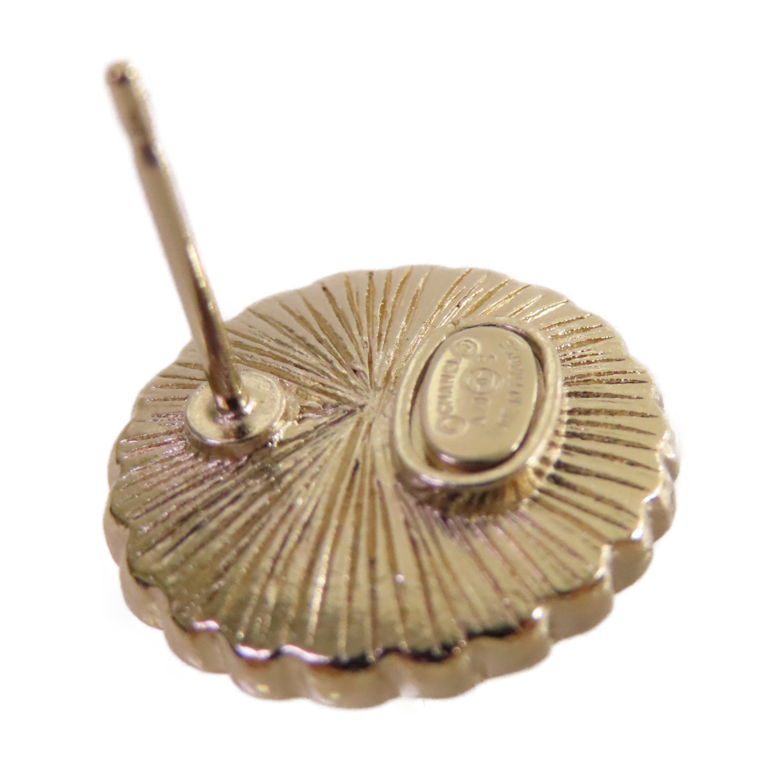 CHANEL 仿珍珠/金屬CC Earrings耳環珍珠色/金色