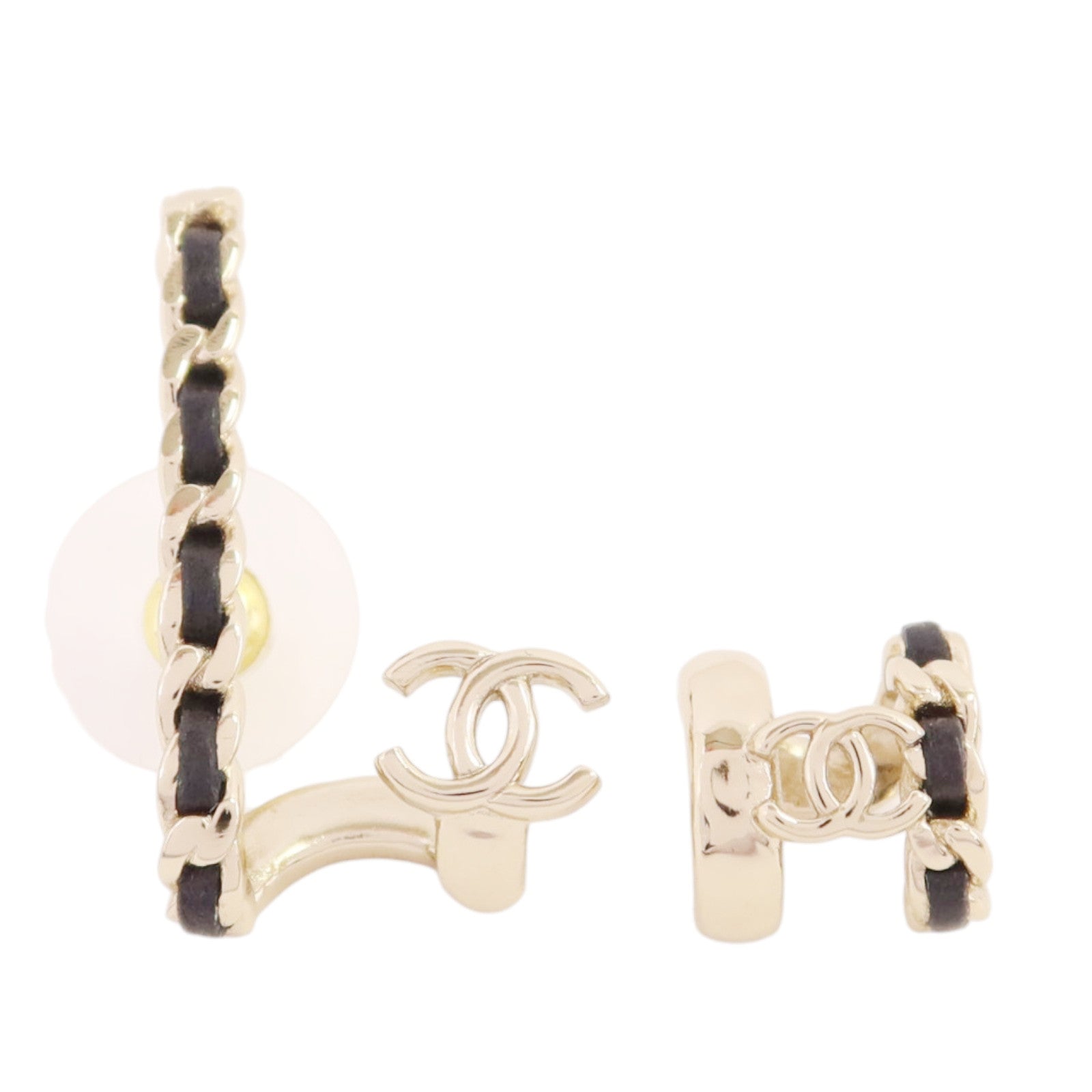 CHANEL 金屬/皮革Earrings/Ear Cuffs金扣耳環/耳夾