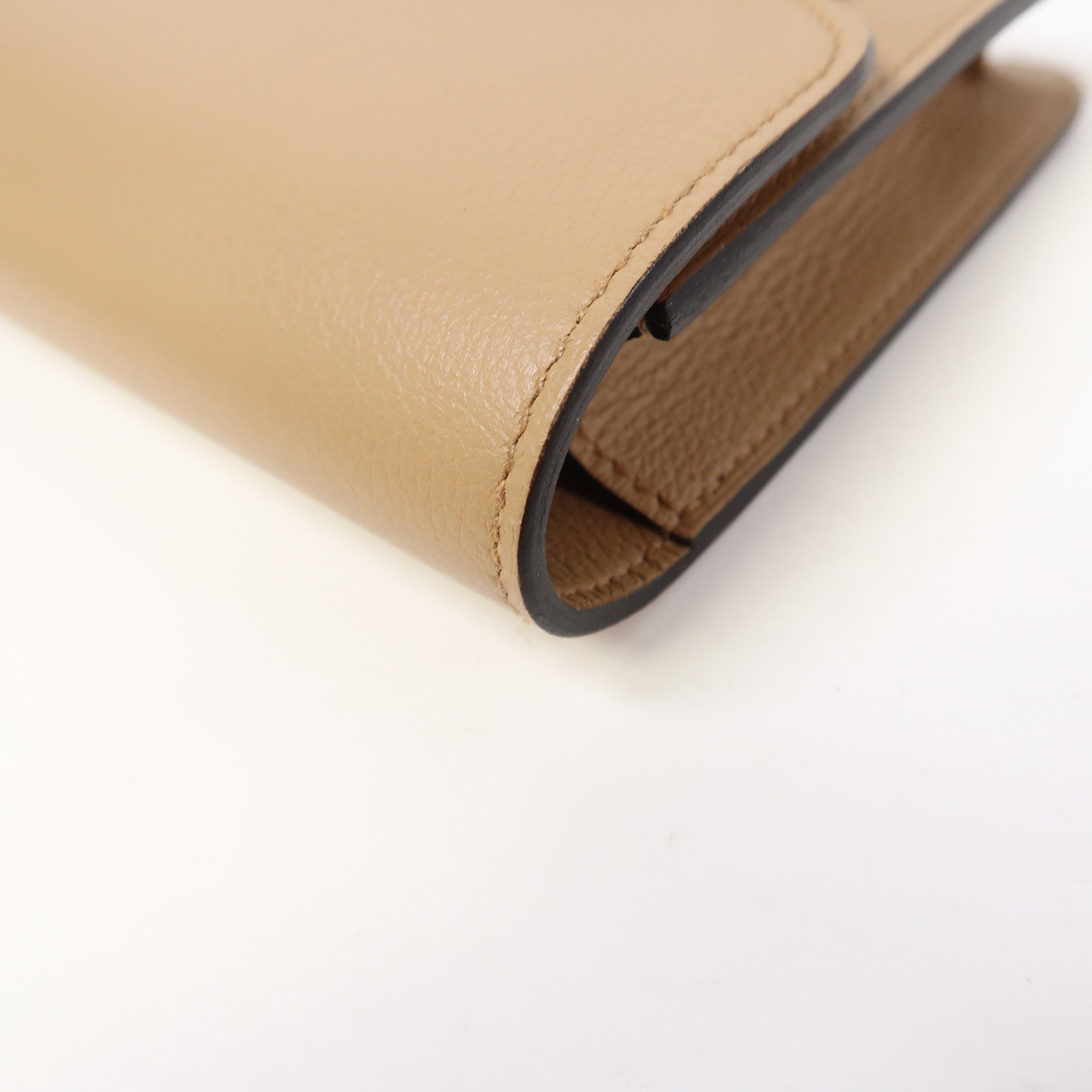 HERMES 【激減優惠】Evercolor皮革Roulis Slim Wallet銀扣錢包淺啡色/黃色