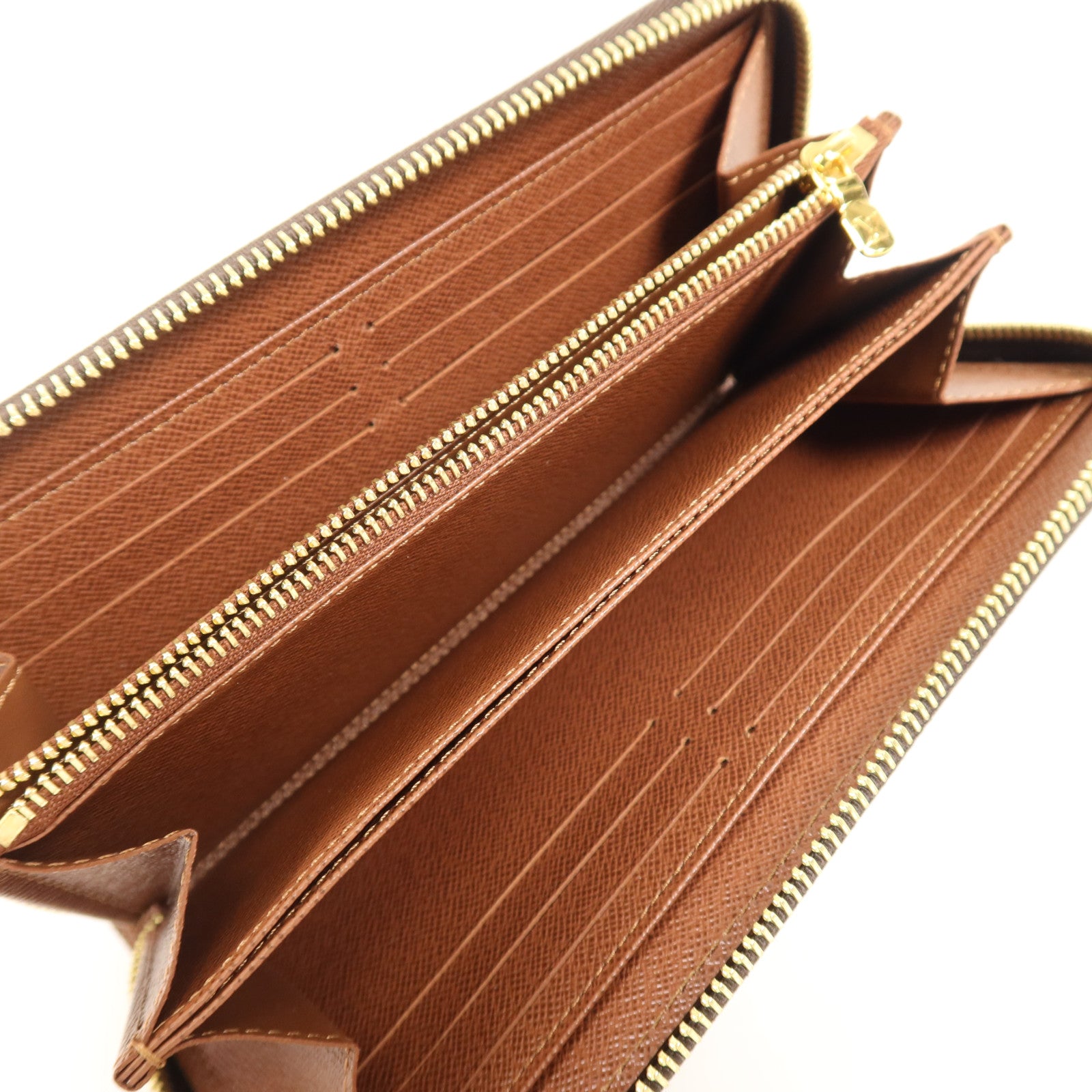 LOUIS VUITTON Monogram Zipper Long Wallet金扣長錢包