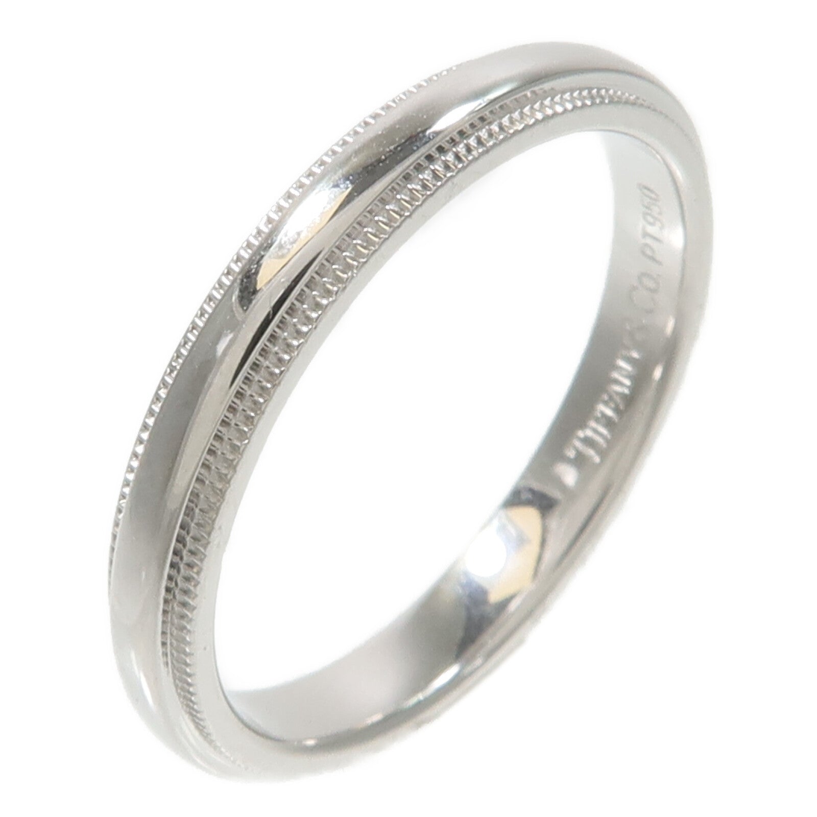 TIFFANY＆CO PT950鉑金Milgrain Band Ring戒指