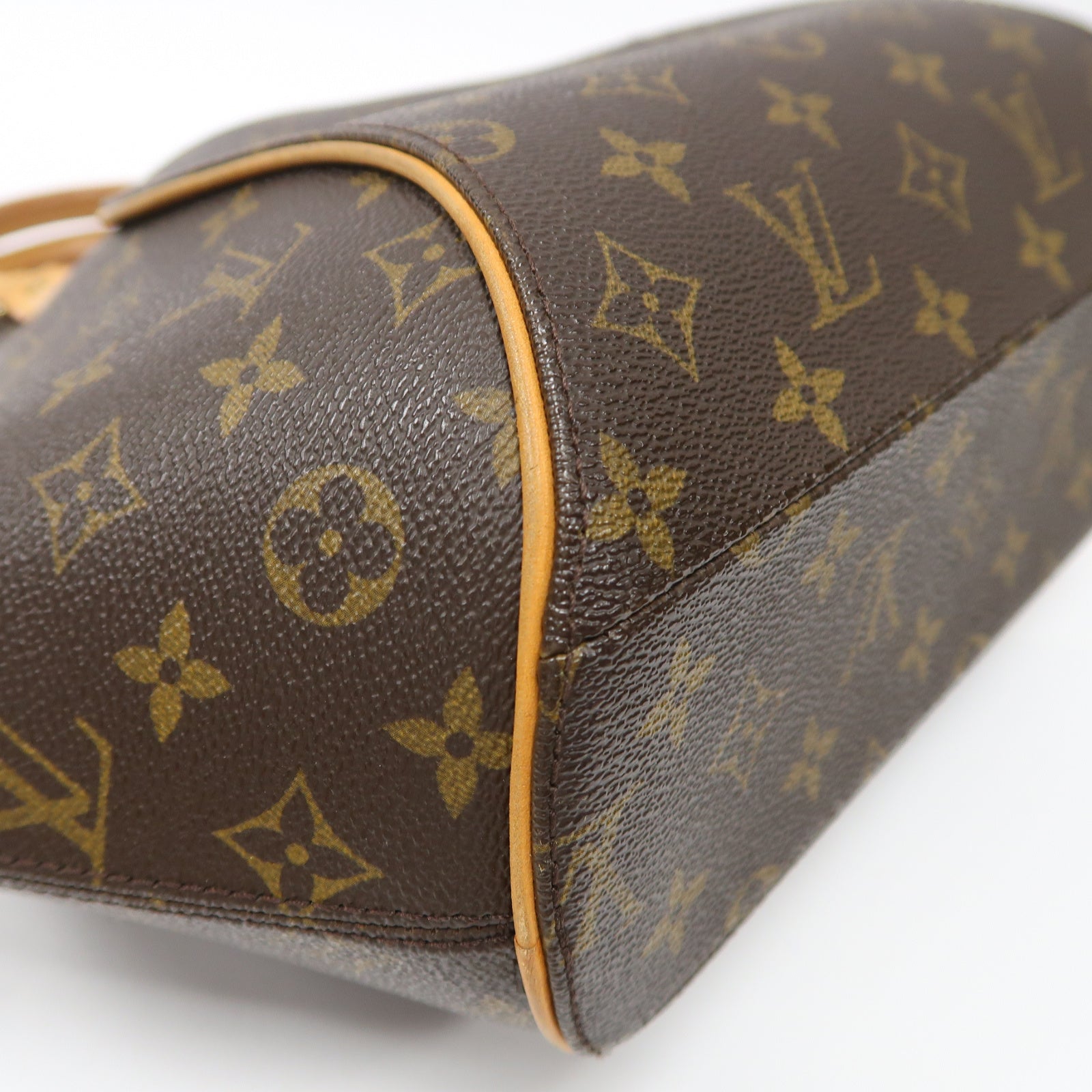 LOUIS VUITTON 【激減優惠】Monogram Elipse MM金扣手挽袋啡色