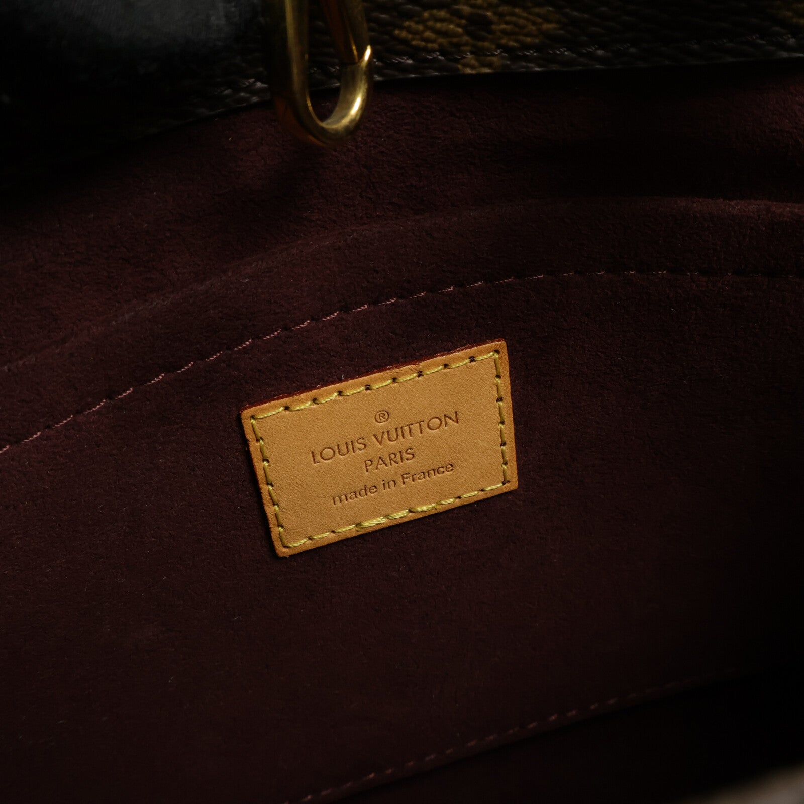 LOUIS VUITTON Monogram Montaigne BB手挽肩背兩用袋棕色