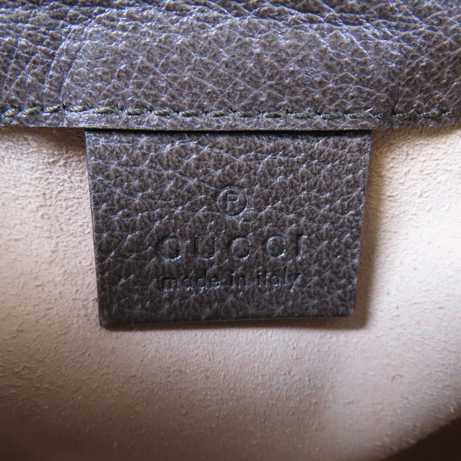 GUCCI 塗層帆布Ophidia Bucket Bag金扣肩背袋啡色