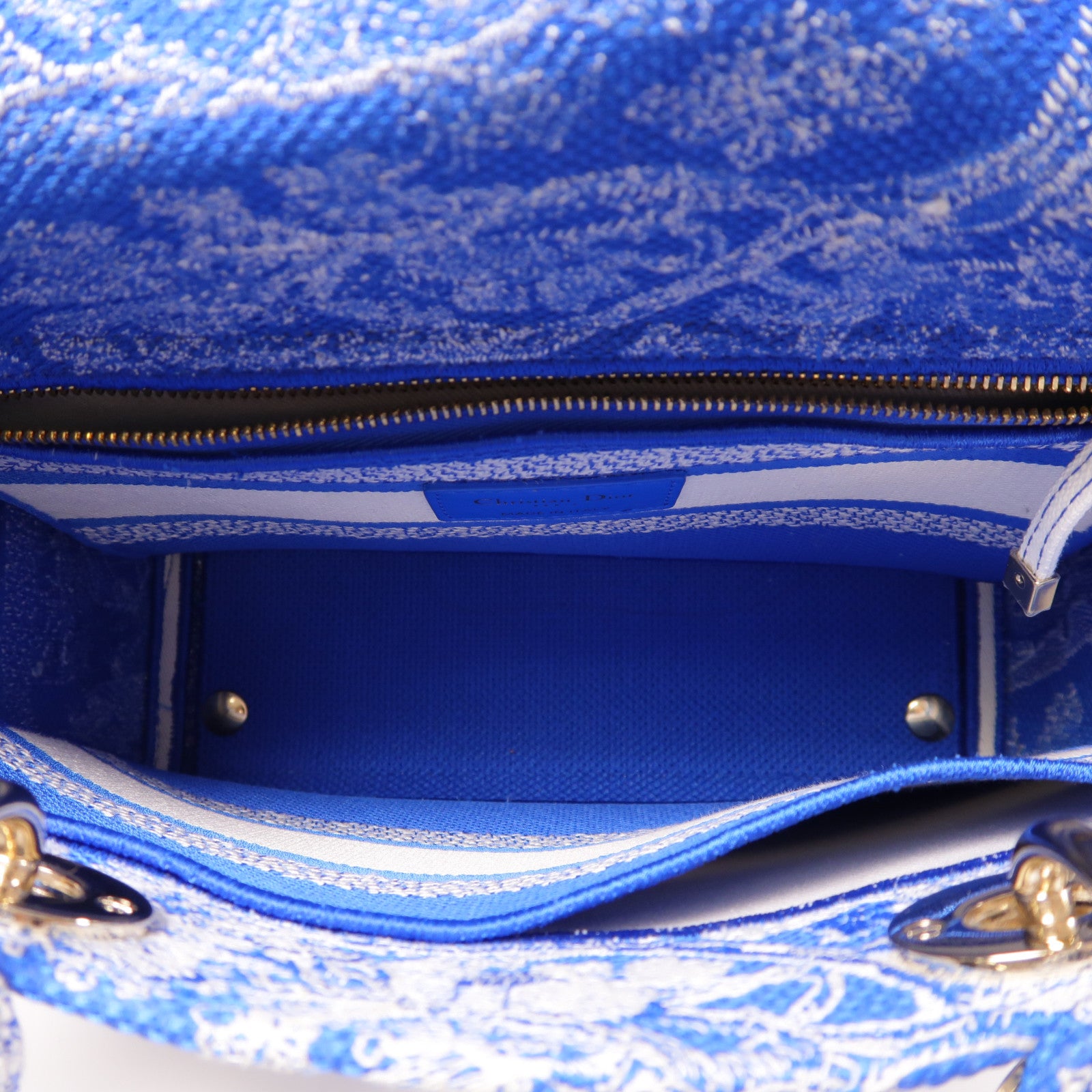 Dior 【激減優惠】帆布Lady D-Lite金扣手挽肩背兩用袋