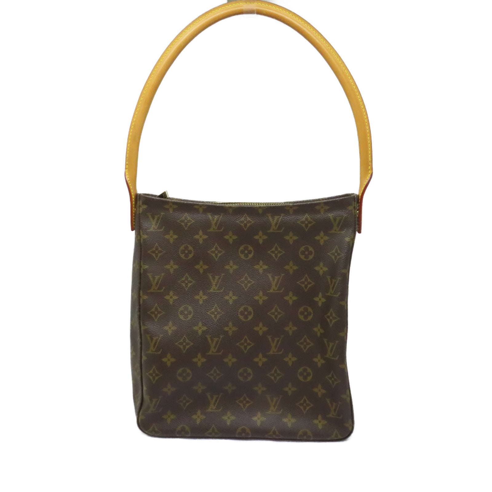 LOUIS VUITTON 【激減優惠】Monogram Looping GM金扣肩背袋啡色