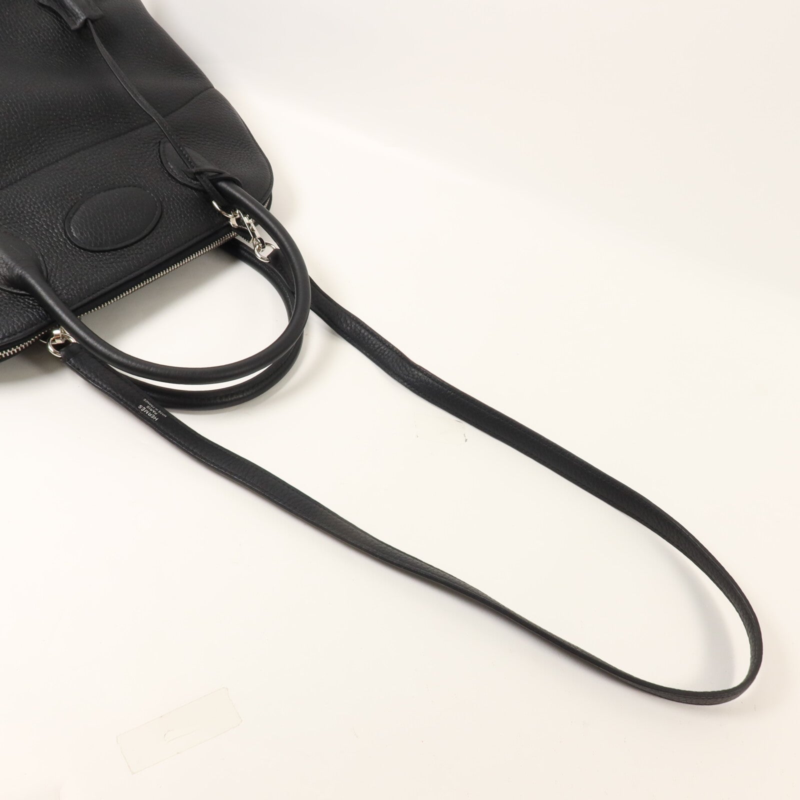 HERMES Clemence皮革Bolide 31手挽肩背兩用袋Noir