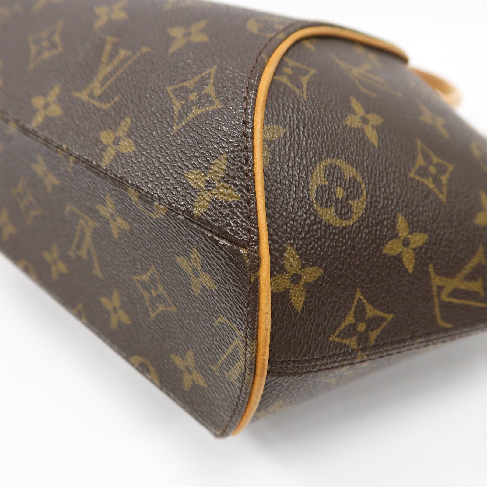LOUIS VUITTON 【激減優惠】Monogram Elipse MM金扣手挽袋啡色