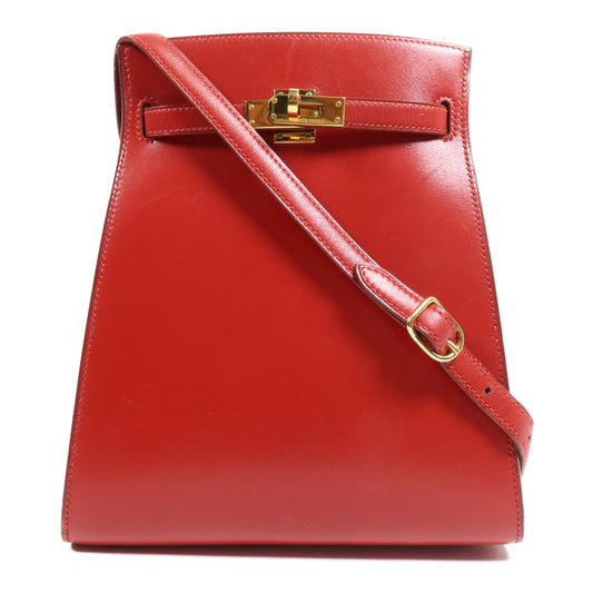 HERMES Box Calf皮革Sac Kelly Sport金扣肩背袋