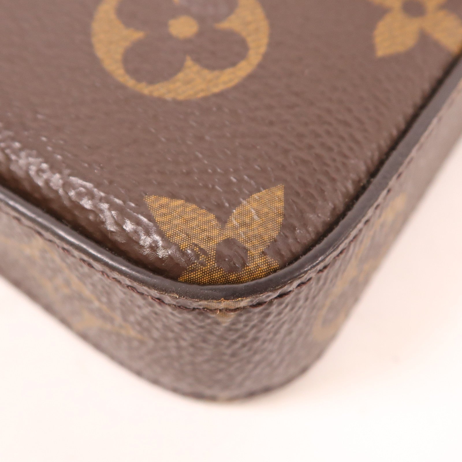 LOUIS VUITTON Monogram Pochette Felicie金扣鏈帶肩背袋