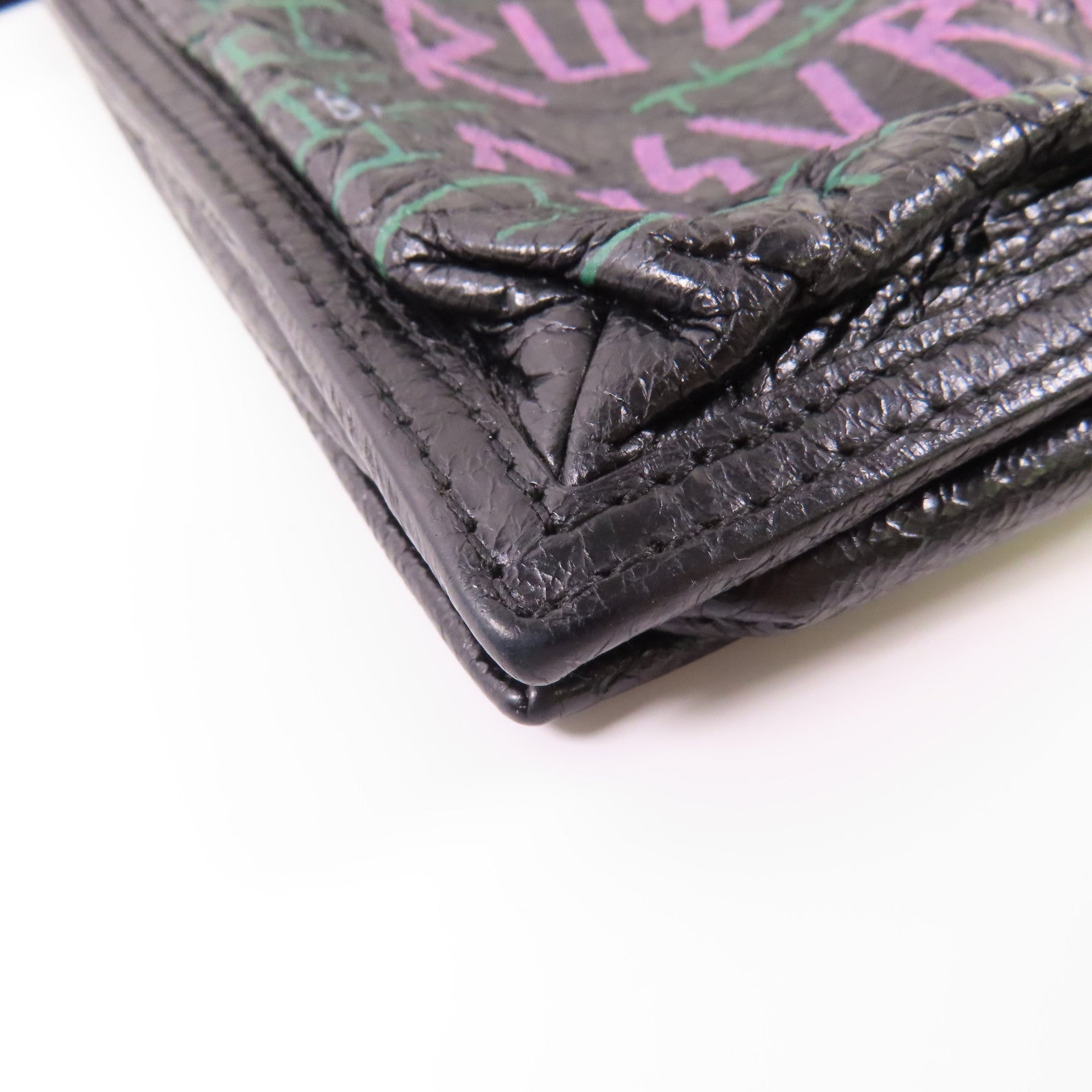 BALENCIAGA 牛皮皮革Pouch Graffiti肩背袋