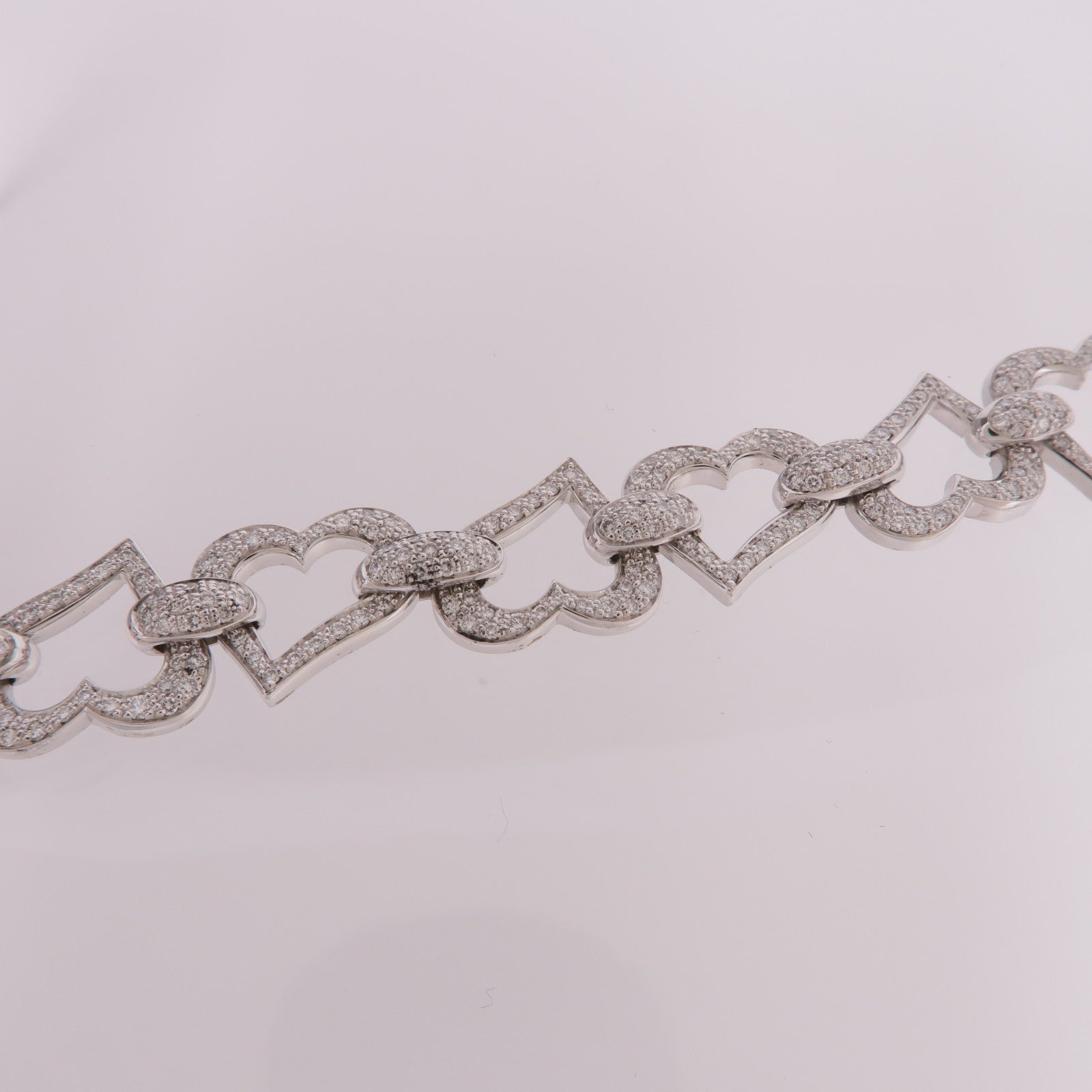 PIAGET 18K白金/皮革Diamond Choker鑽石項鍊
