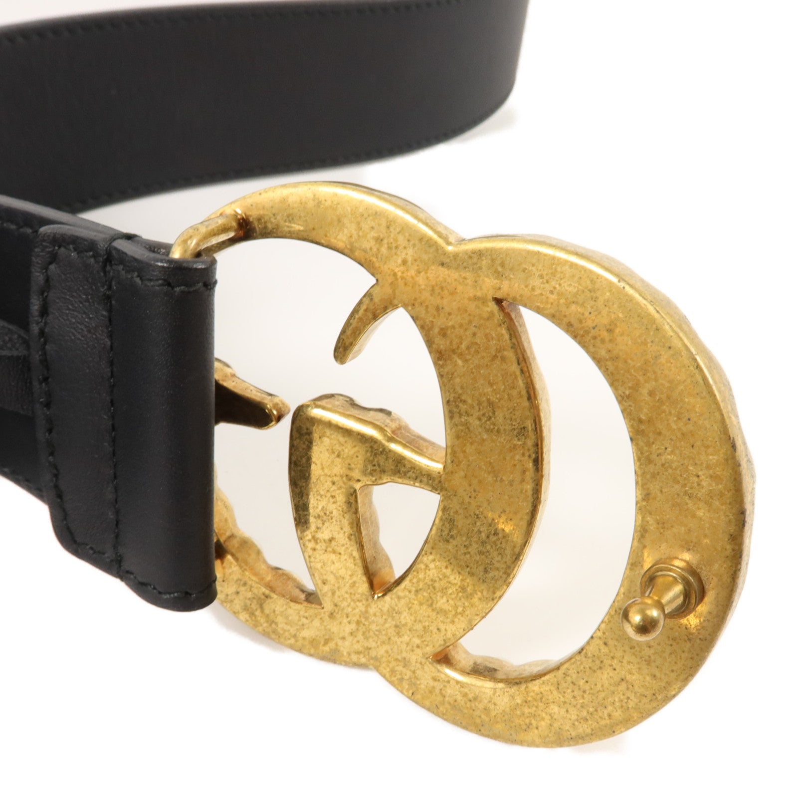 GUCCI 牛皮皮革GG Marrmont Belt 90cm皮帶