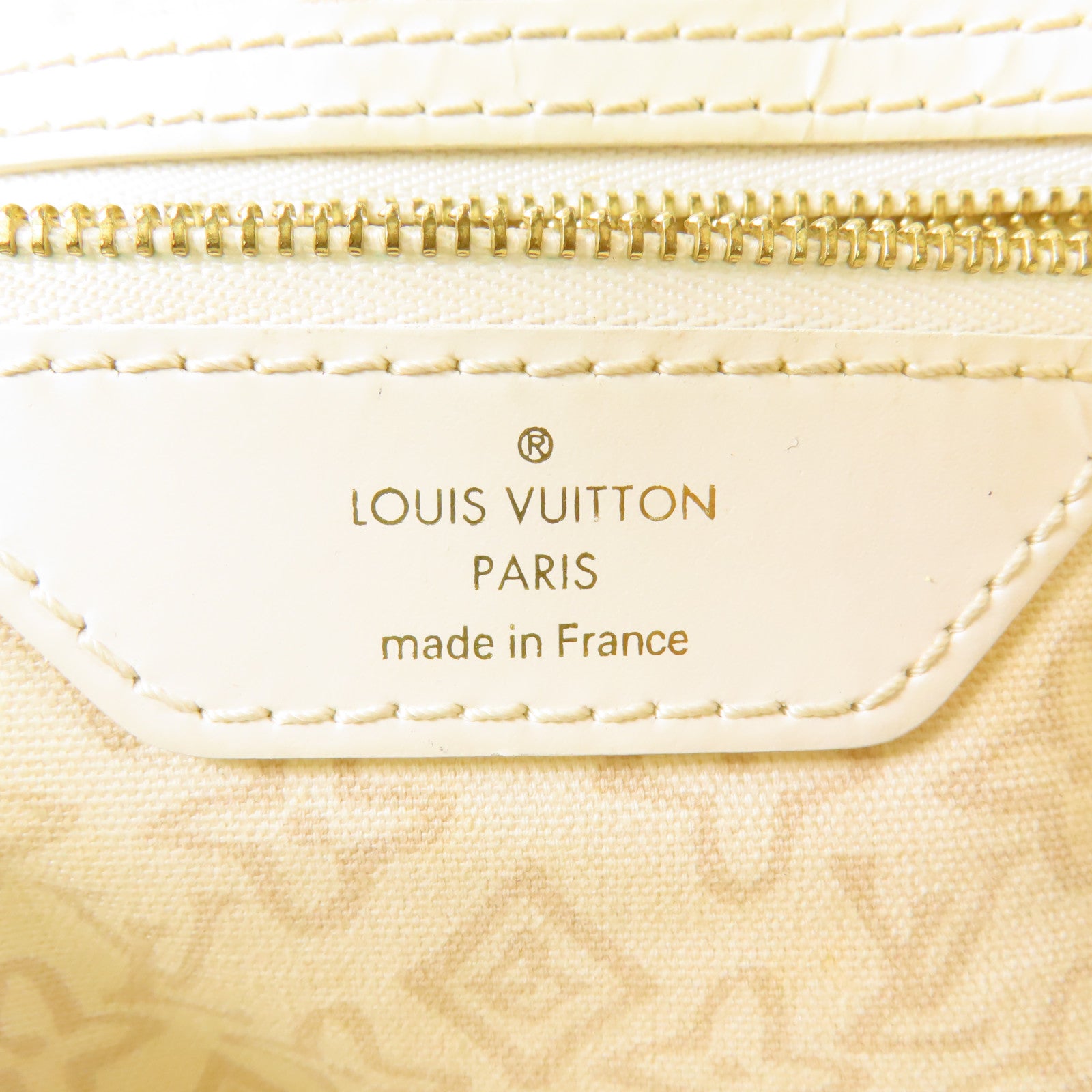 LOUIS VUITTON LV GHW Tahitienne PM Shoulder Tote Bag M95674 Canvas Beige