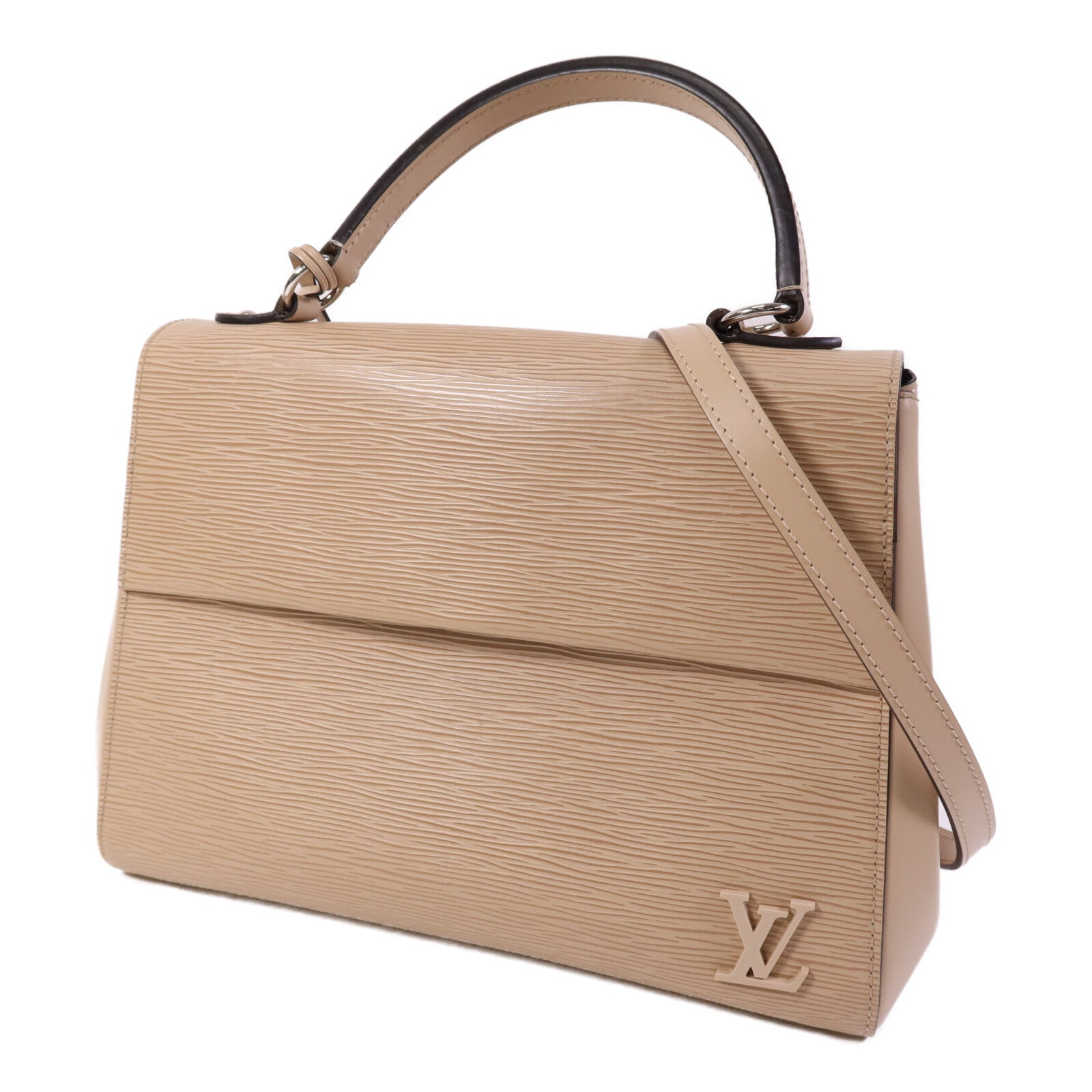 LOUIS VUITTON Epi Cluny MM銀扣手挽肩背兩用袋