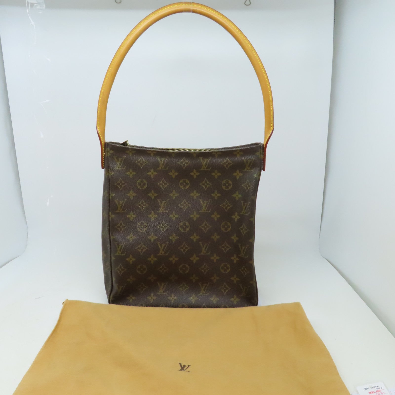 LOUIS VUITTON 【激減優惠】Monogram Looping GM金扣肩背袋啡色