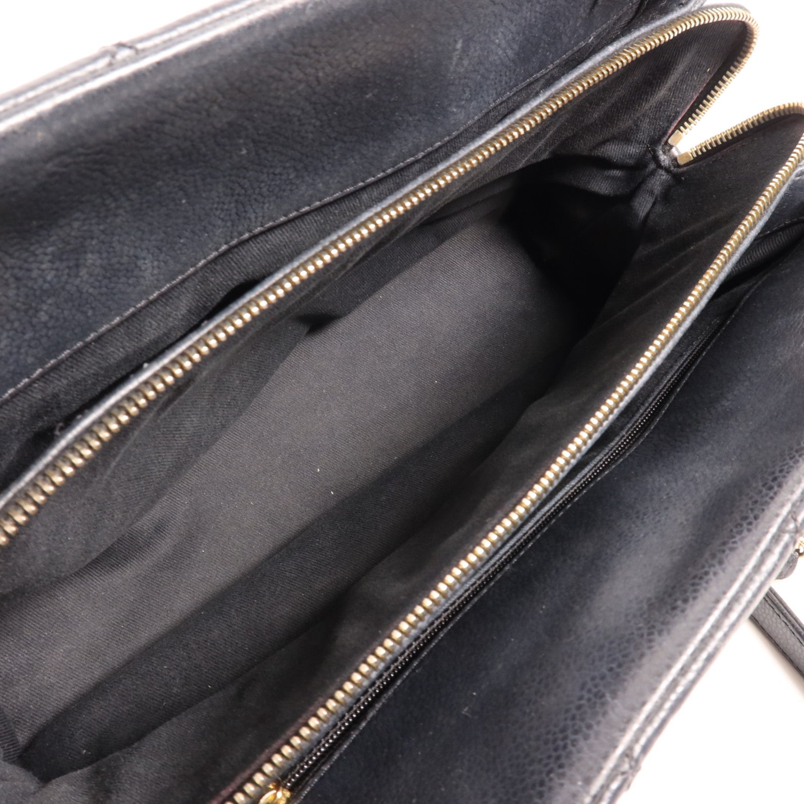 CHANEL 牛皮皮革Tote Bag金扣肩背袋