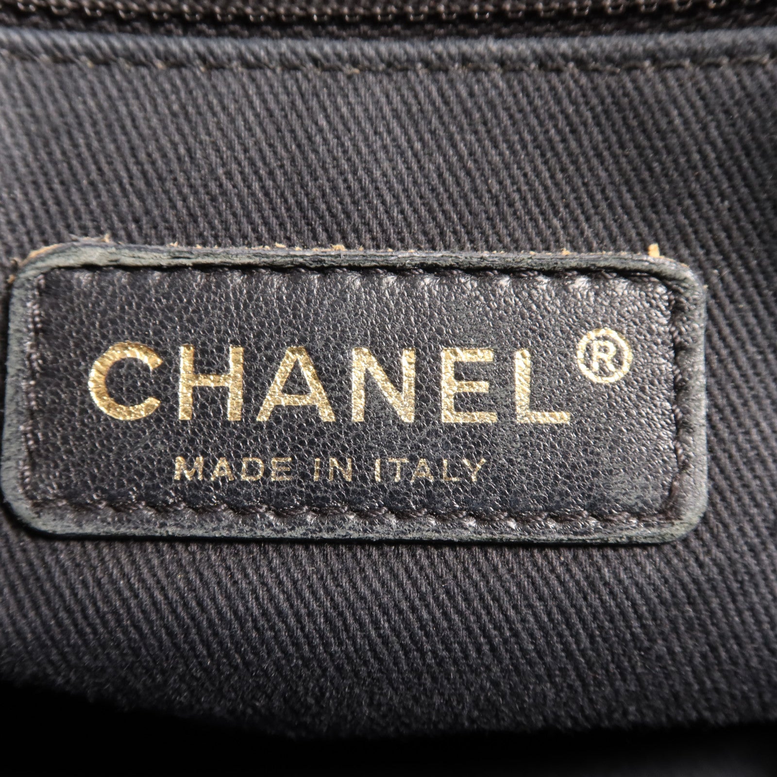 CHANEL 牛皮皮革Tote Bag金扣肩背袋