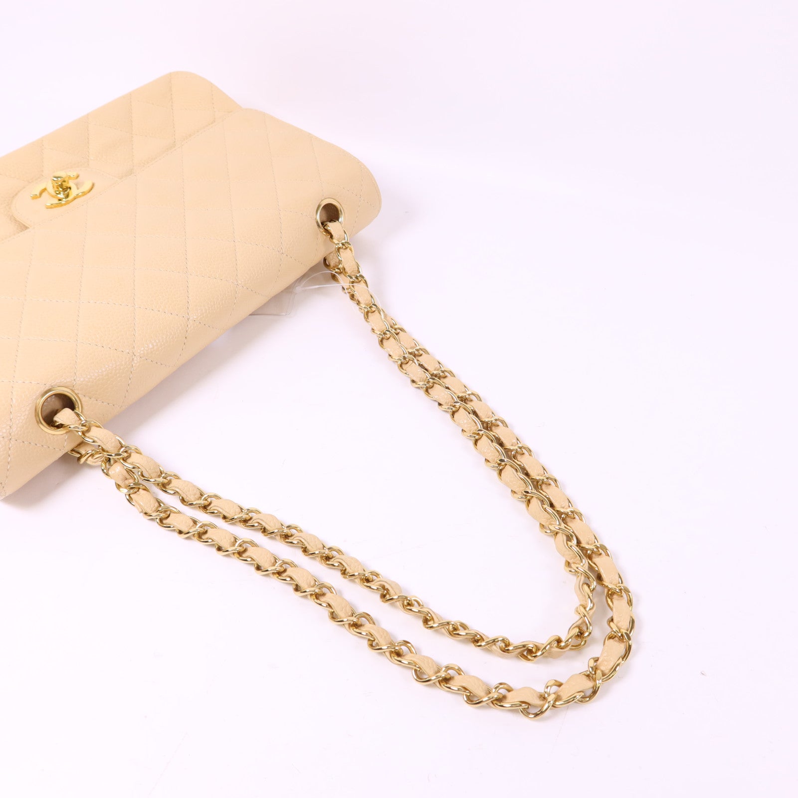 CHANEL 牛皮皮革Classic 25金扣鏈帶肩背袋