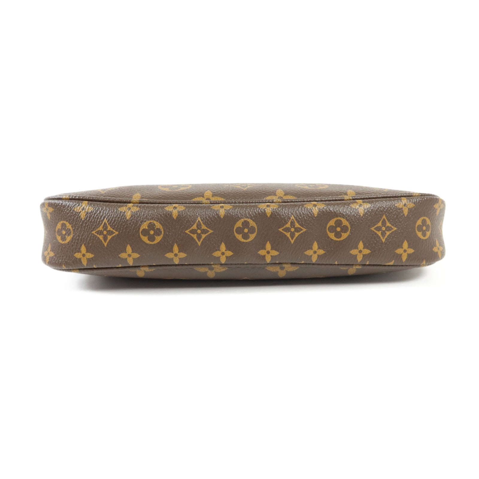 LOUIS VUITTON Monogram Multi Pochette Accessoires金扣手挽肩背兩用袋棕色