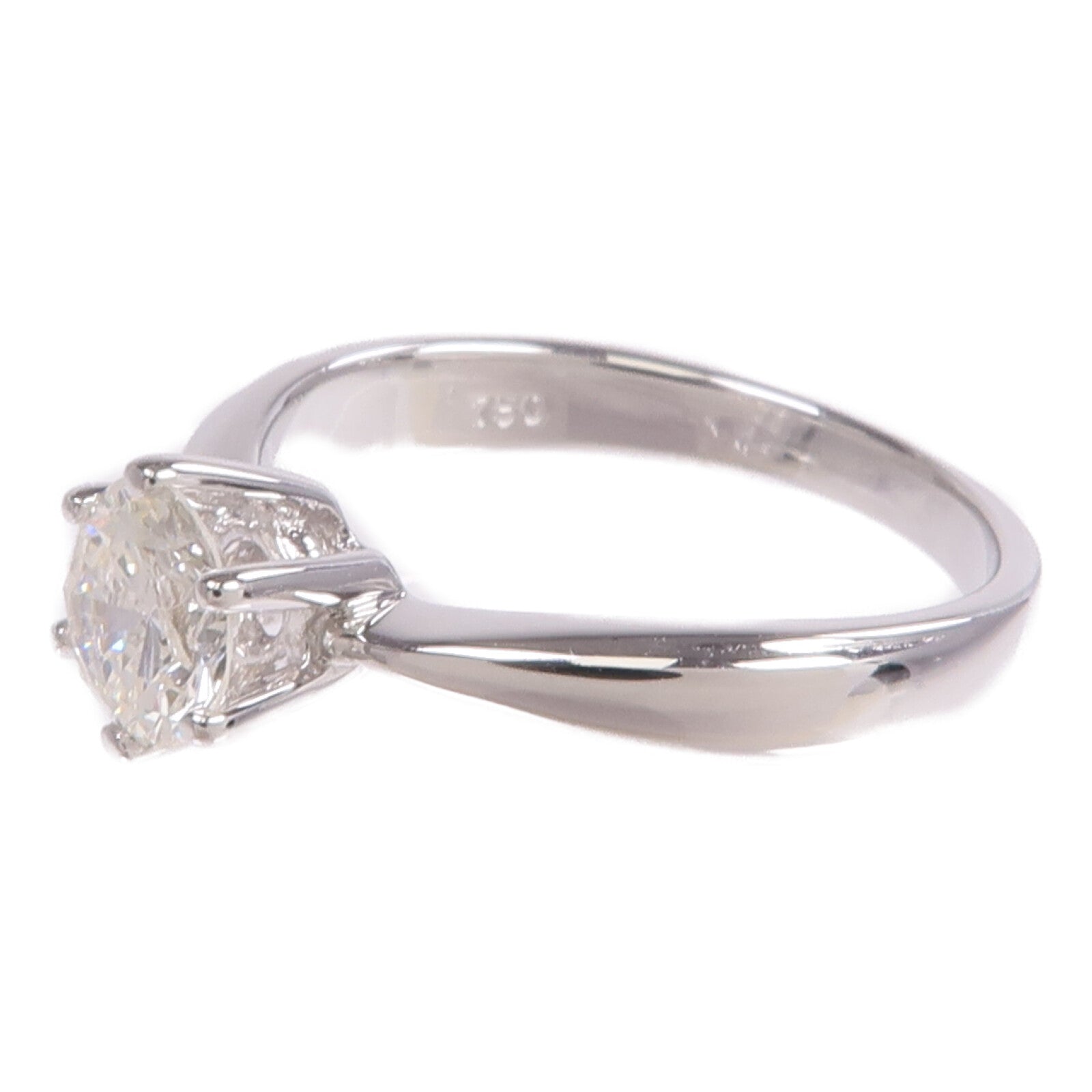 JEWELRY 【激減優惠】18K白金Diamond Ring鑽石戒指US#4.5
