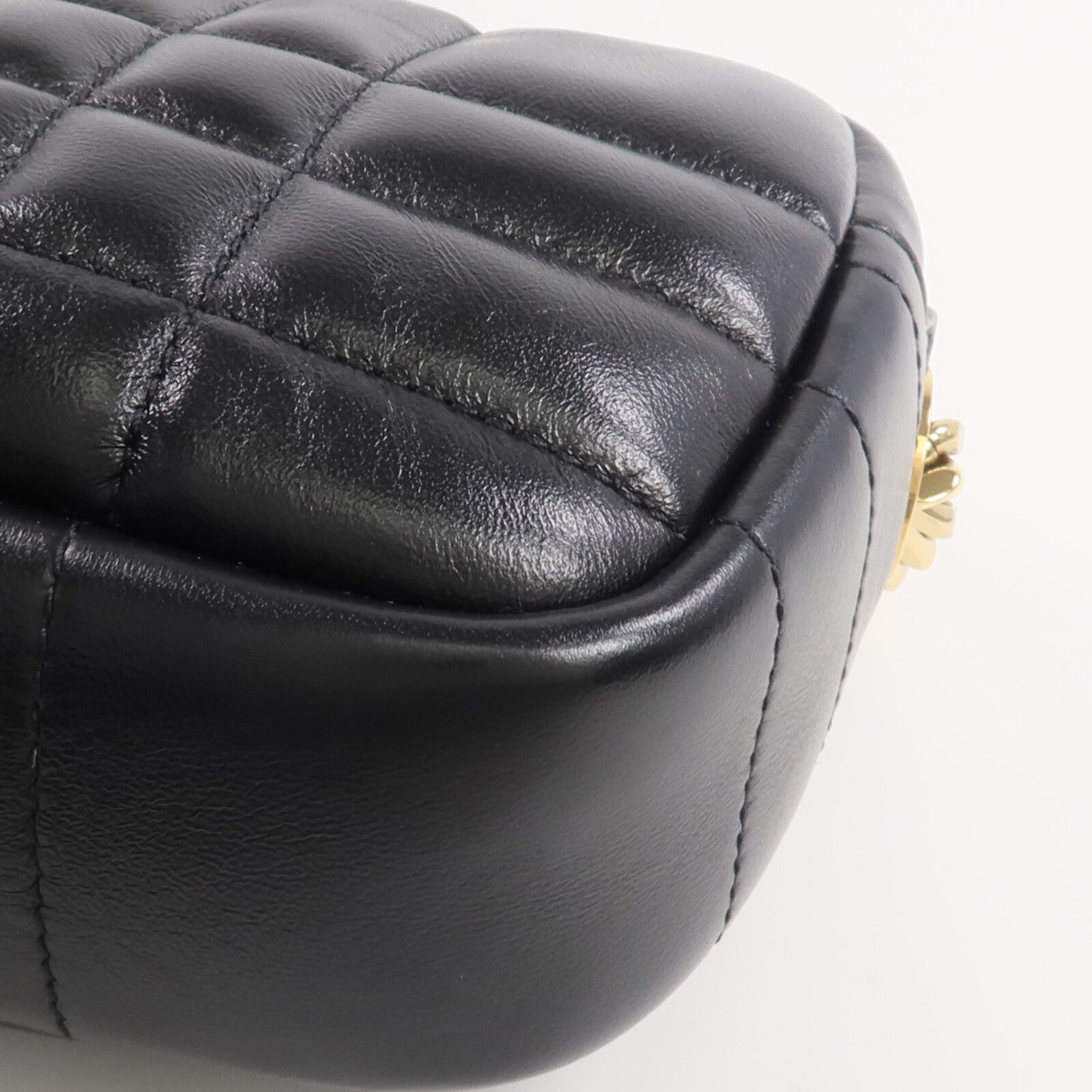 BURBERRY 牛皮皮革Lola金扣肩背袋
