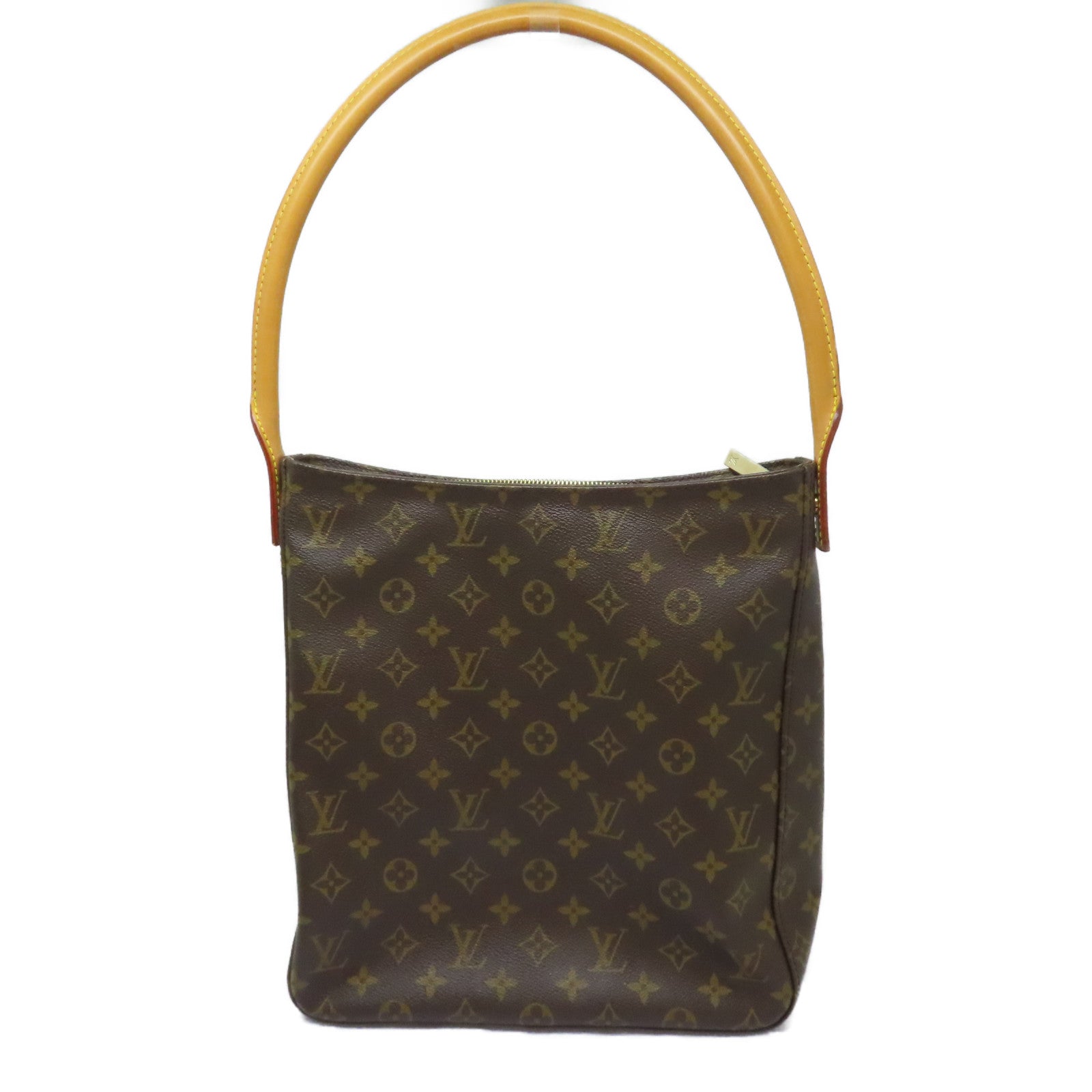 LOUIS VUITTON 【激減優惠】Monogram Looping GM金扣肩背袋啡色
