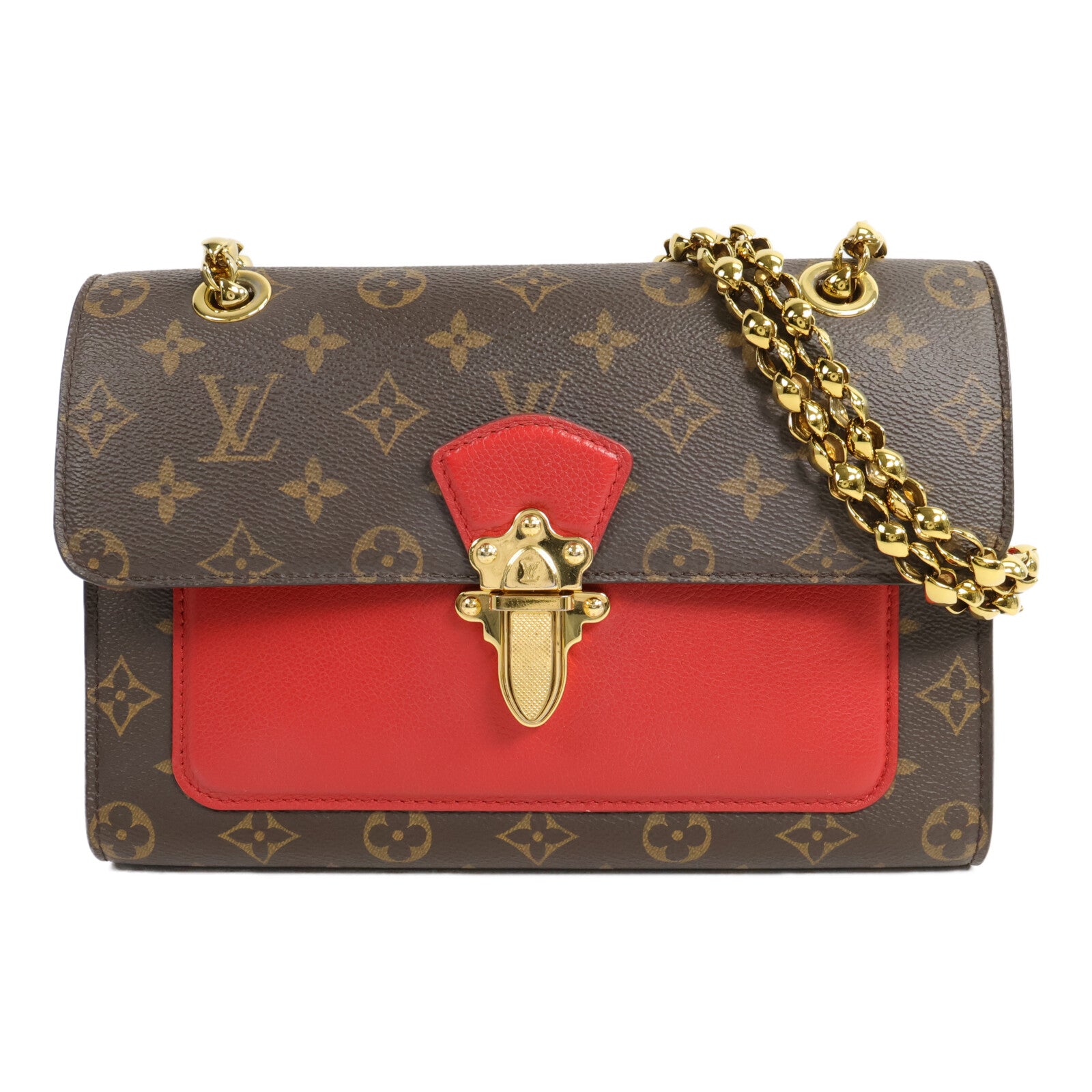 LOUIS VUITTON Monogram Victoire鏈帶肩背袋